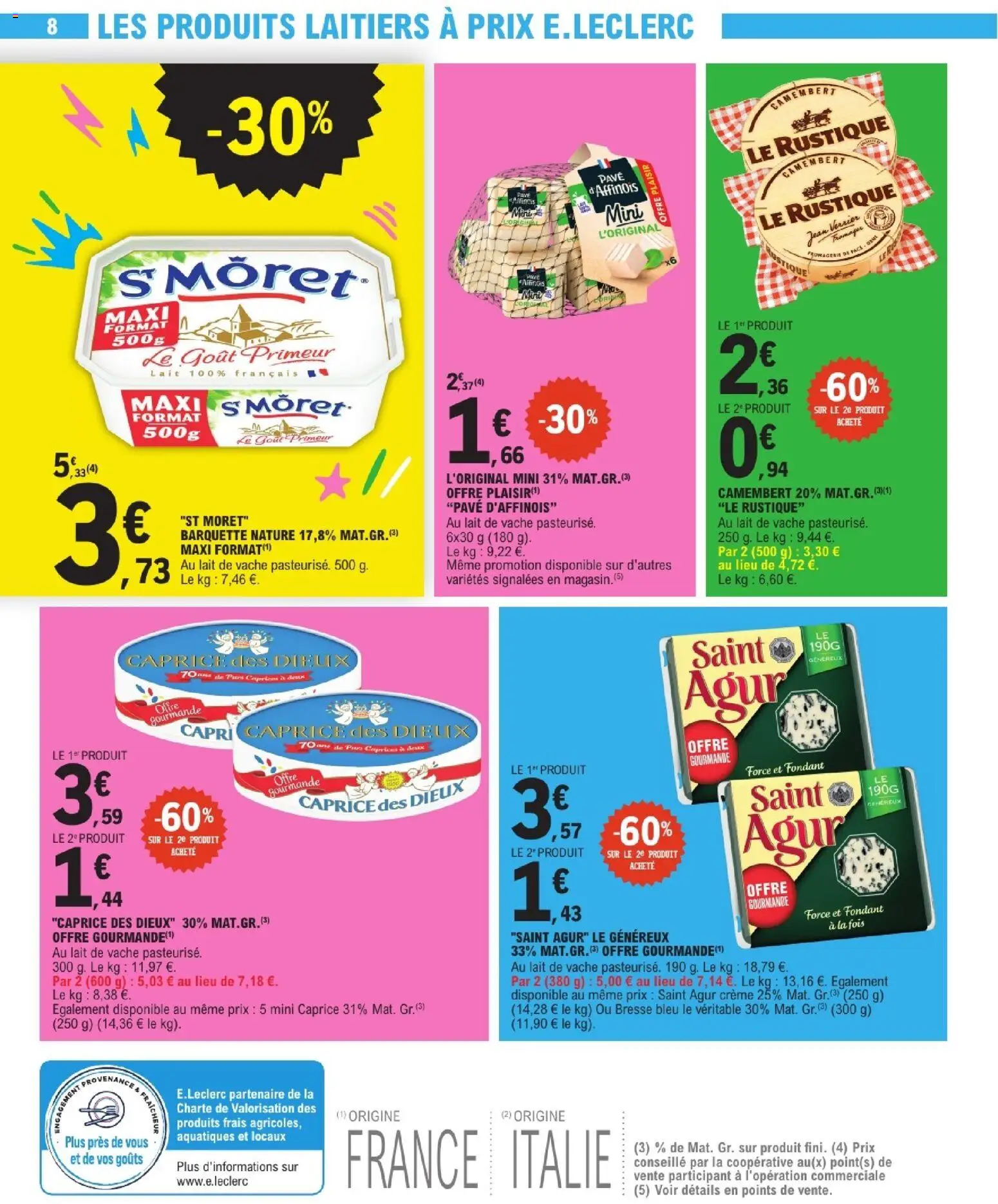 {H1} | Page: 8 | Produits: Jean, Caprice des dieux, Produits laitiers, Lait