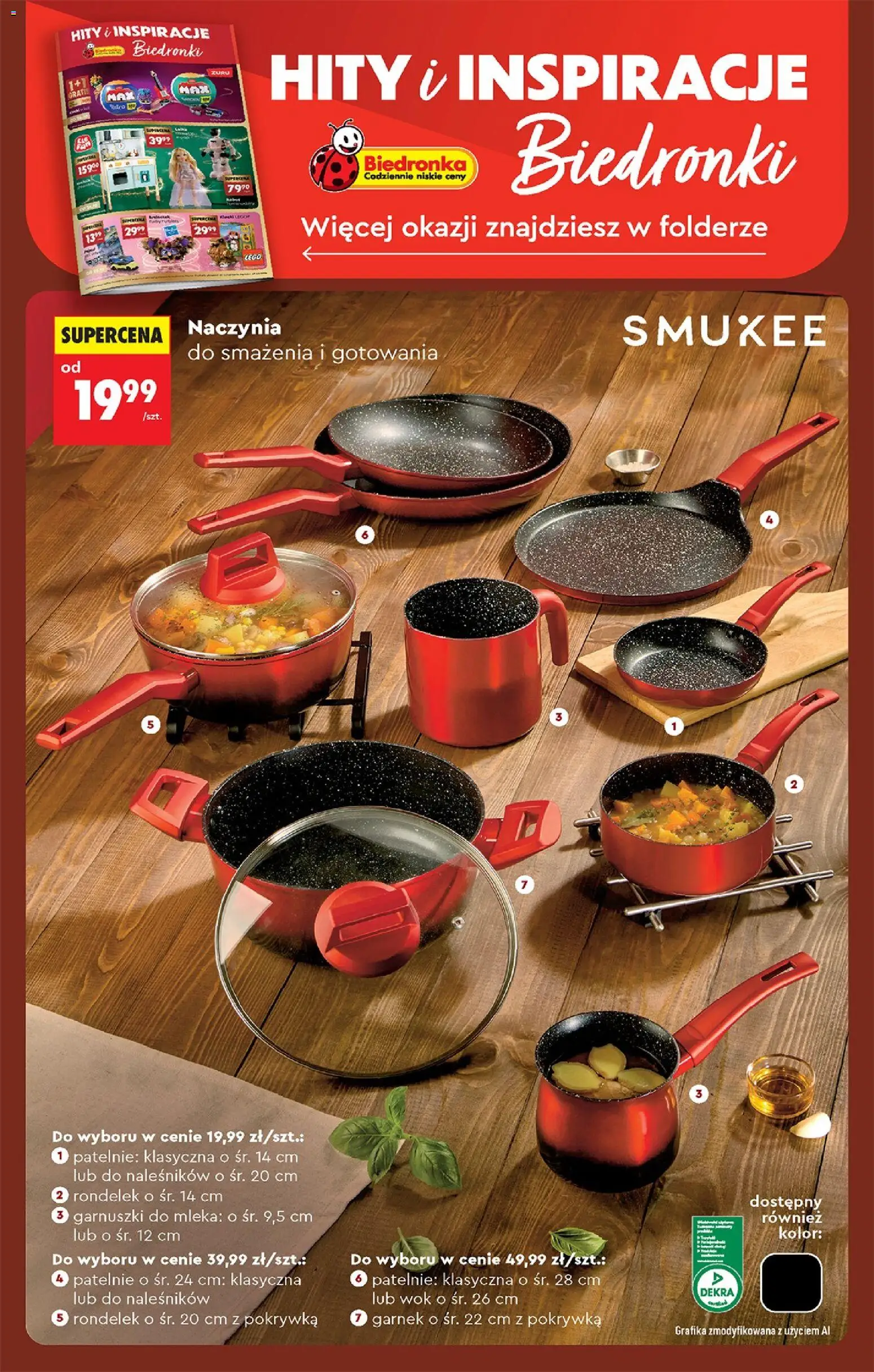 Biedronka gazetka od czwartku od 29.10.2026 | Strona: 94 | Produkty: Wok, Mleka, Lego, Patelnie