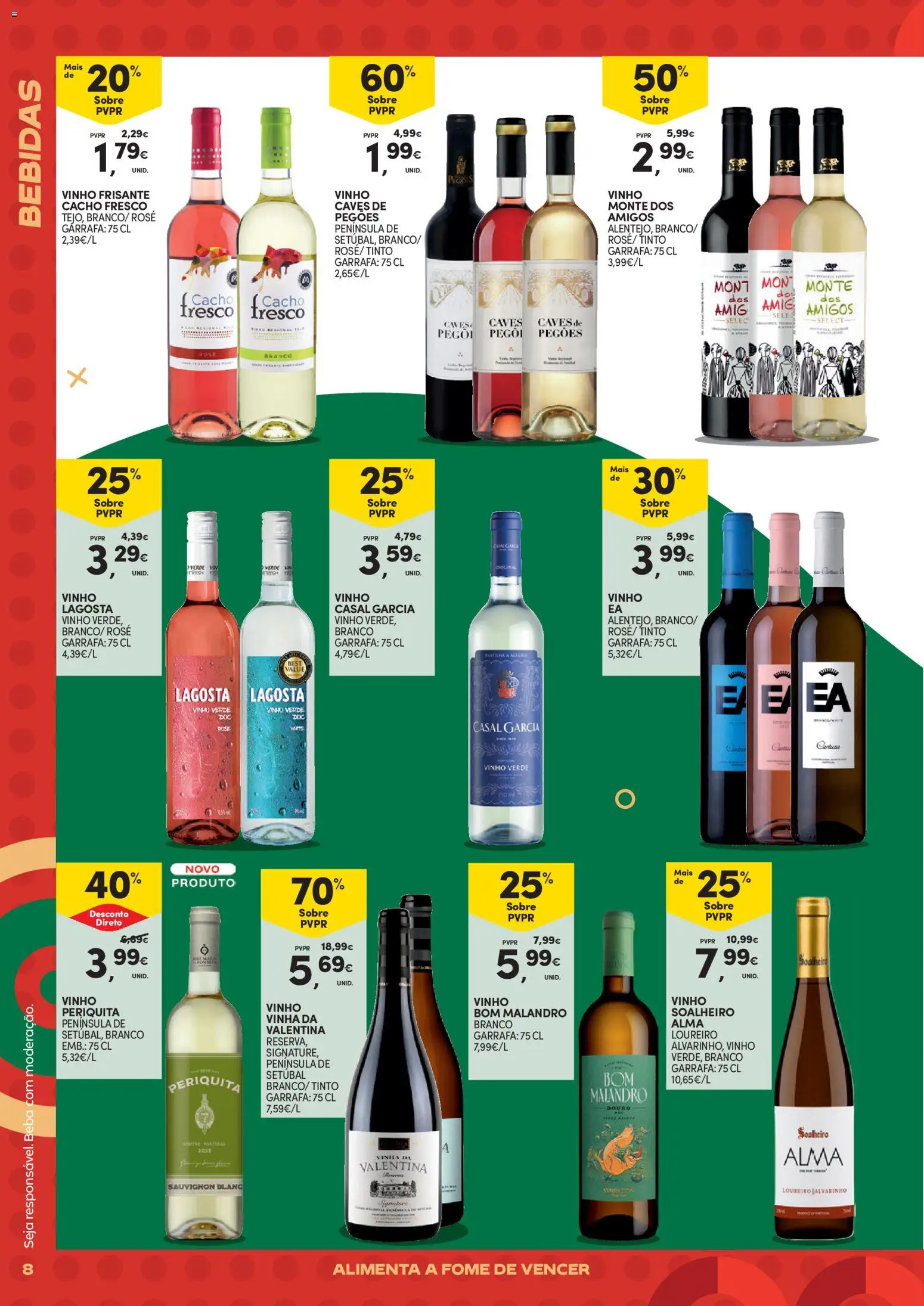Continente - Futebol Alimenta a fome de vencer │ válido de 09.06.2026 | Página: 8 | Produtos: Lagosta, Vinho