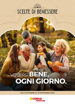 Anteprima del volantino Conad volantino Scelte di Benessere valido a partire dal 21/10/2026