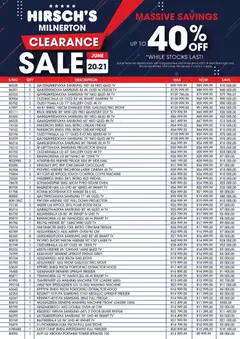 Hirsch's specials catalogue – valid from 20.06.2026