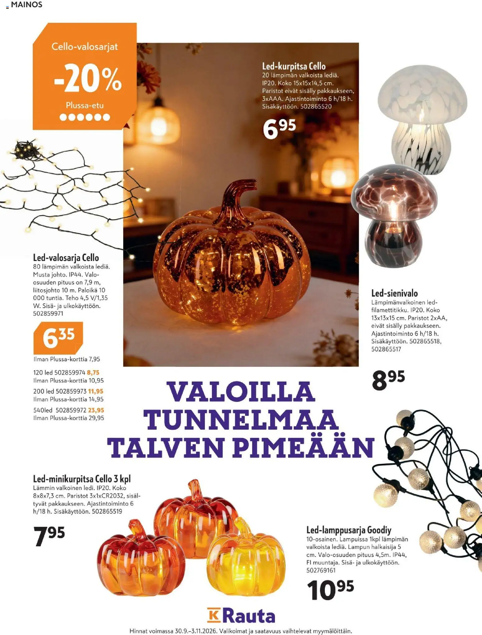 K-Market - Pirkka – voimassa 30/09/2026 alkaen | Sivu: 70