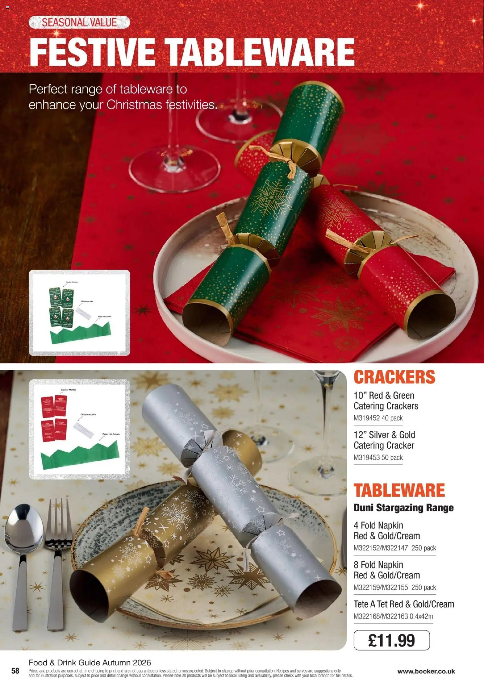{H1} | Page: 58 | Products: Hat, Tableware, Crackers