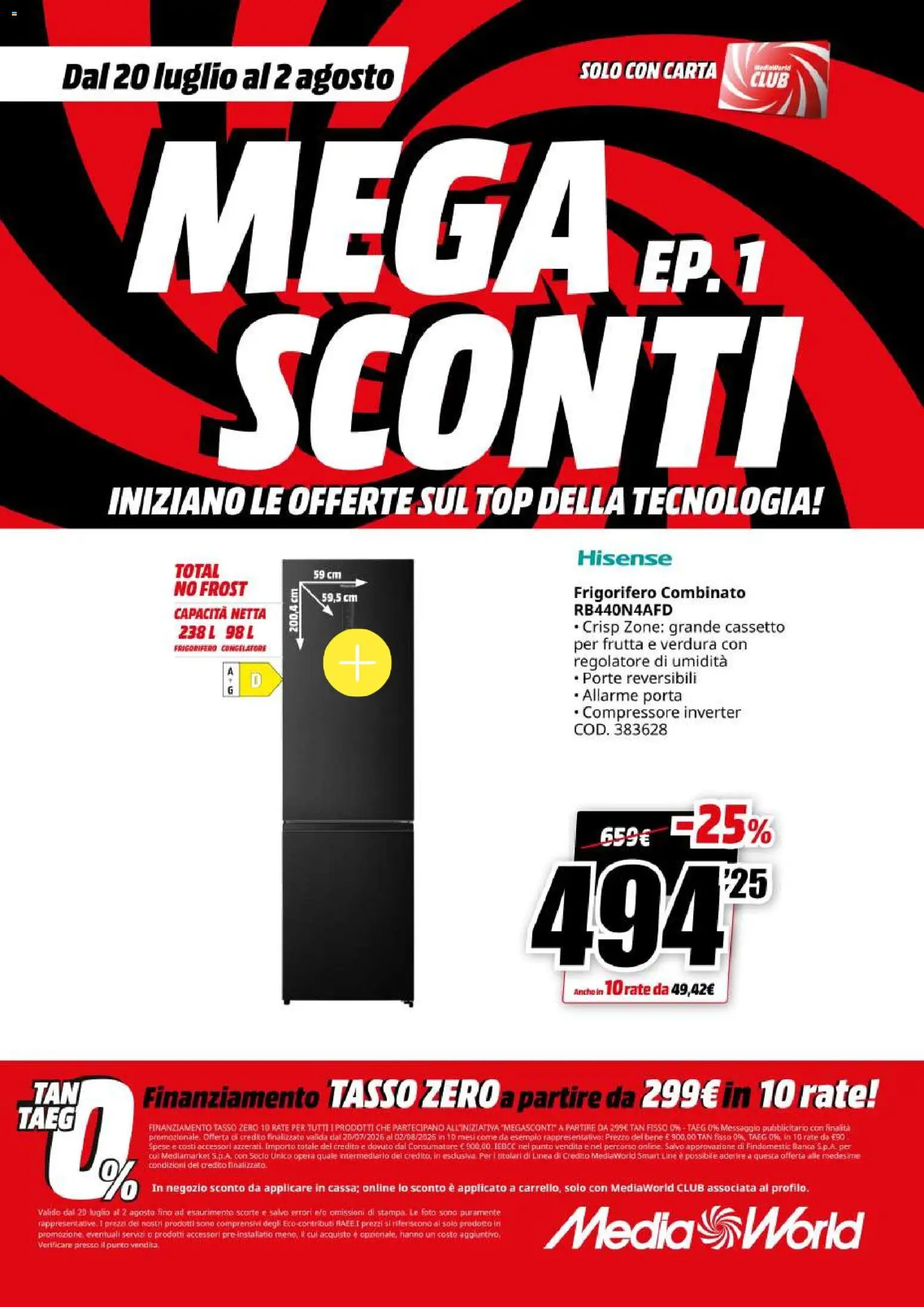 Volantino Media World del 20/07/2026 | Pagina: 48