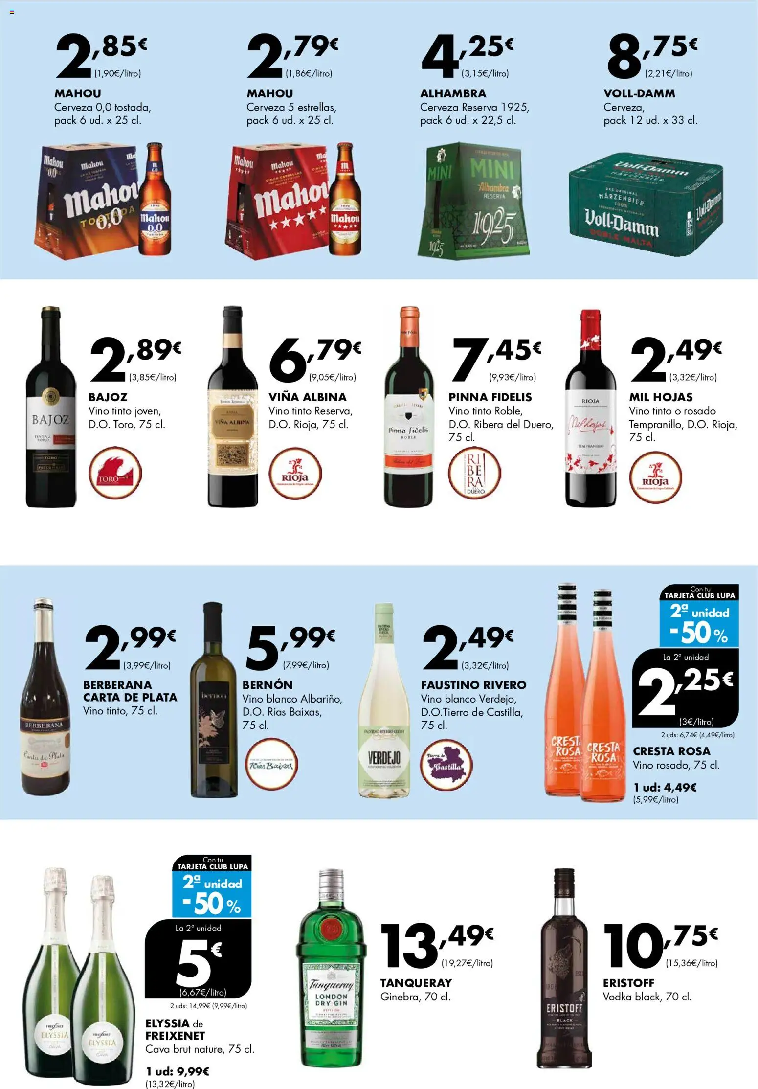 Lupa Supermercados folleto │ válido desde el 03/09/2026 | Página: 15 | Productos: Vino tinto, Vino, Vodka, Vino blanco