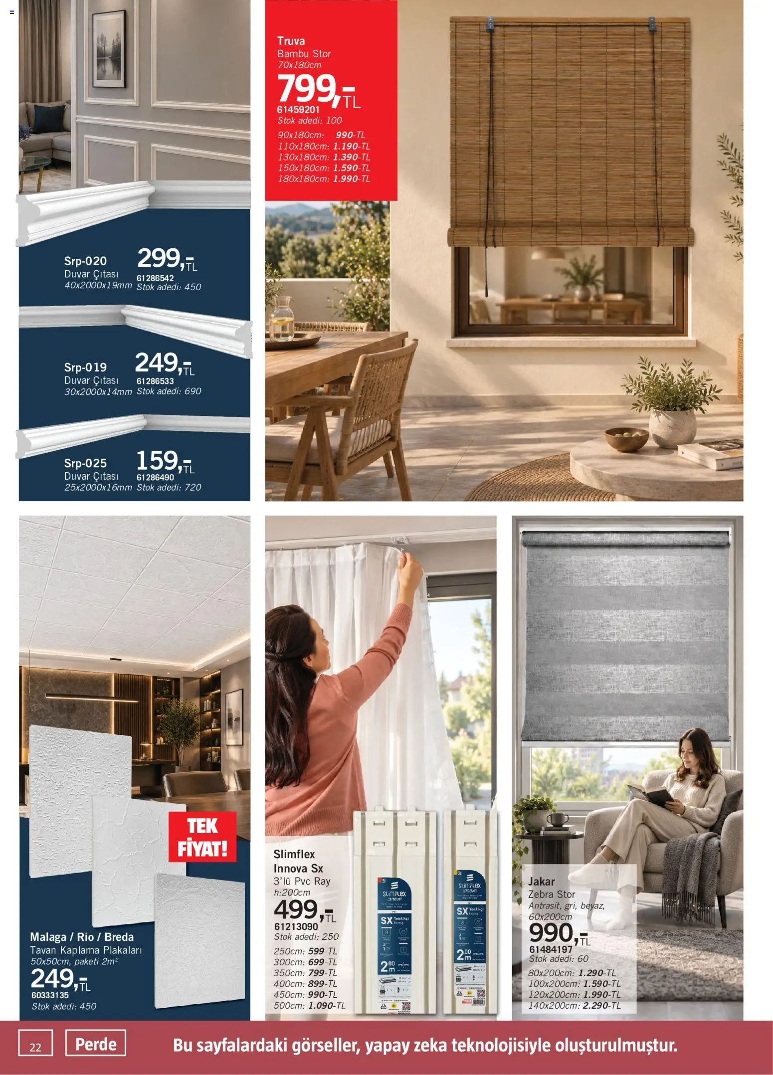 Bauhaus Katalog - 03 Ekim 2026 tarihinden itibaren geçerlidir | Sayfa: 22 | Ürünler: Perde