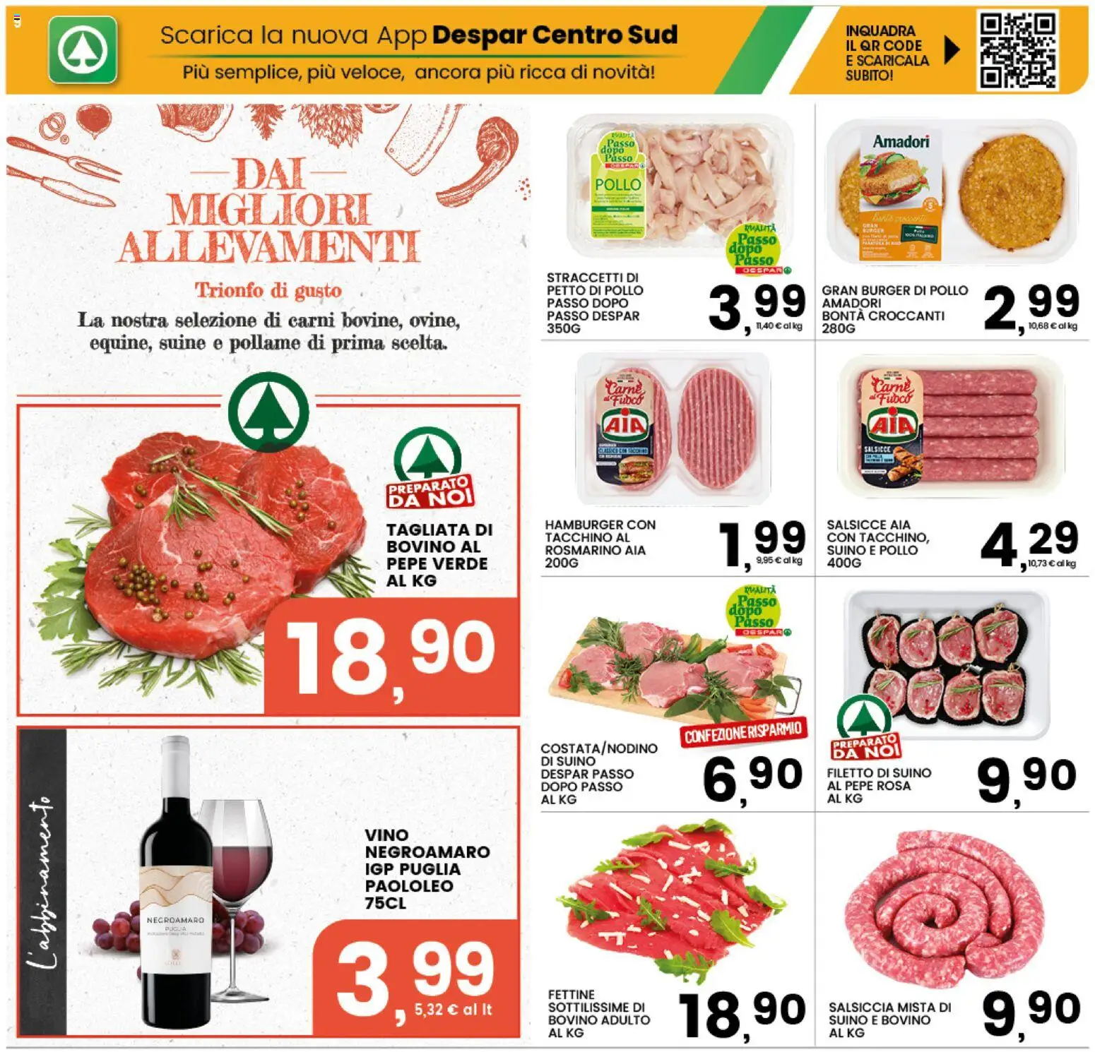 Volantino Interspar del 09/07/2026 | Pagina: 9 | Prodotti: Pollo, Tacchino, Pepe, Vino