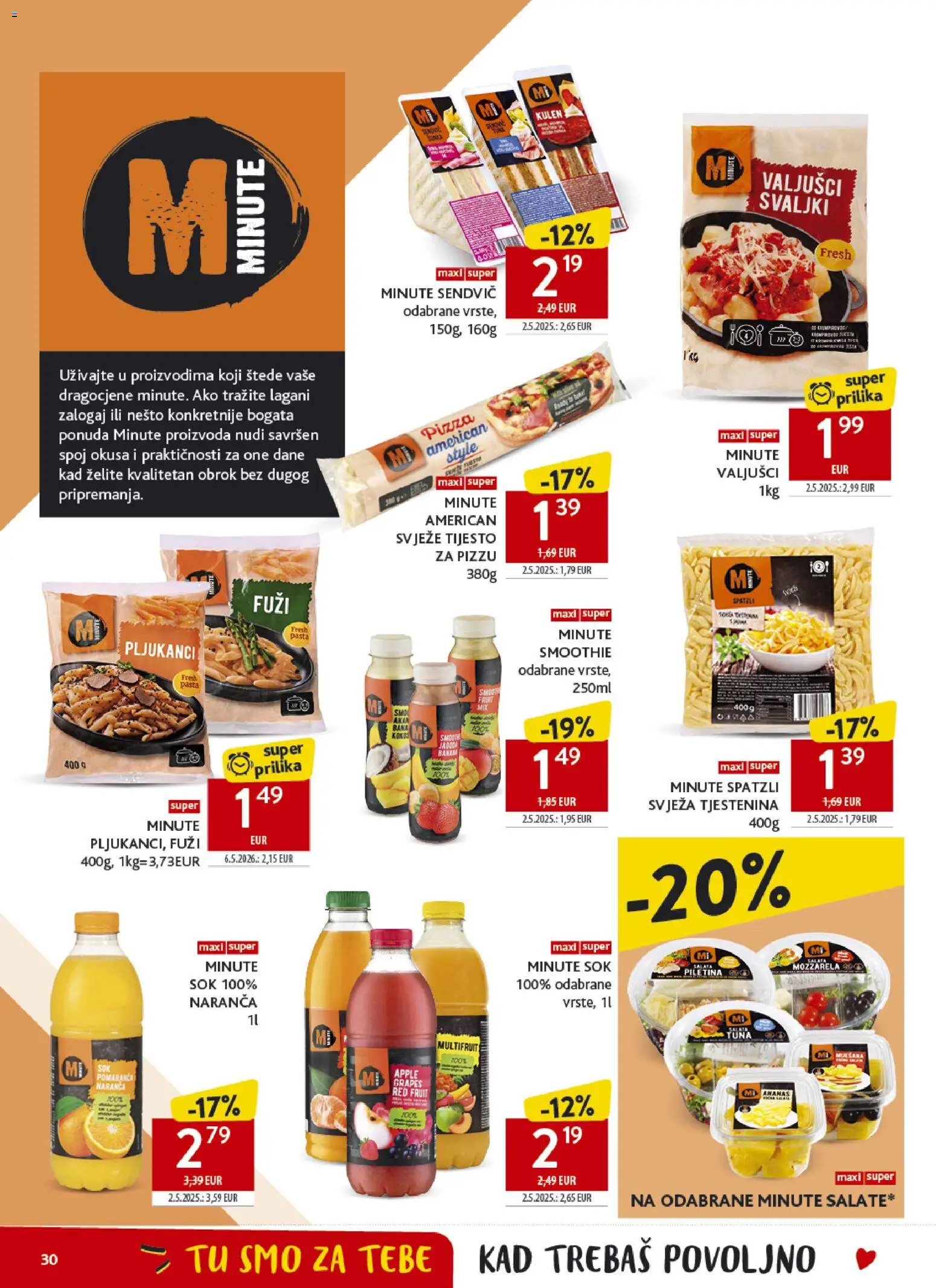 Konzum HR akciós ujság - amely érvényes a következő dátumtól: 2026.09.16. | Oldal: 30 | Termékek: Pizza, Smoothie