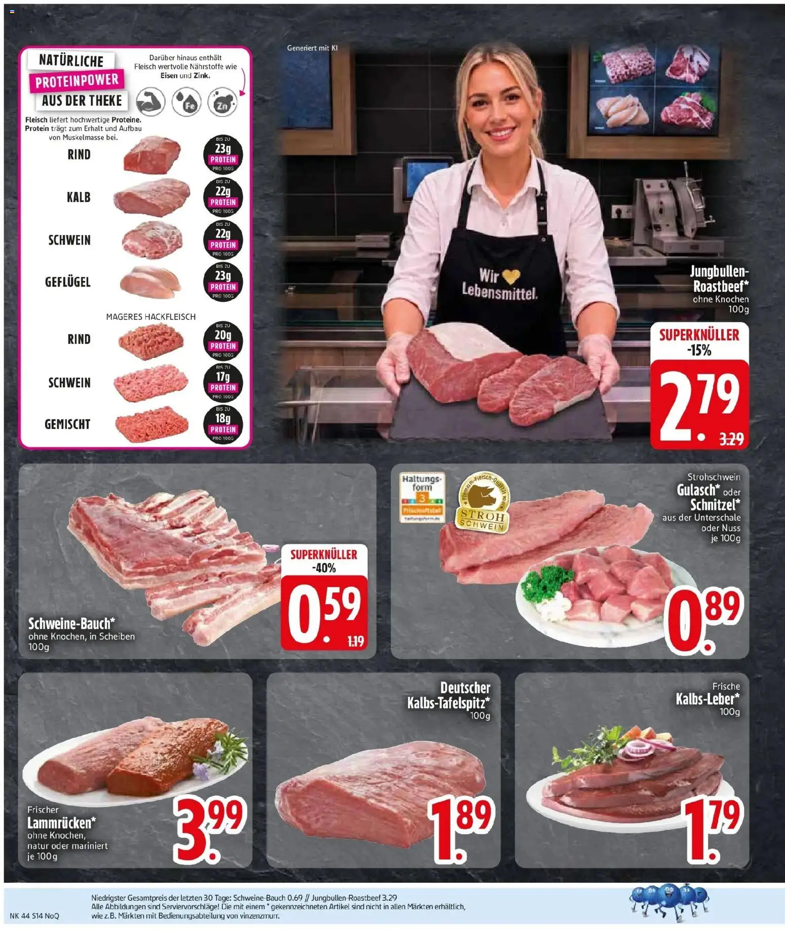 Edeka Prospekt Arnstorf (ab 26.10.2026) » Angebote Online | Seite: 16 | Produkte: Theke, Roastbeef, Kalbsleber, Hackfleisch