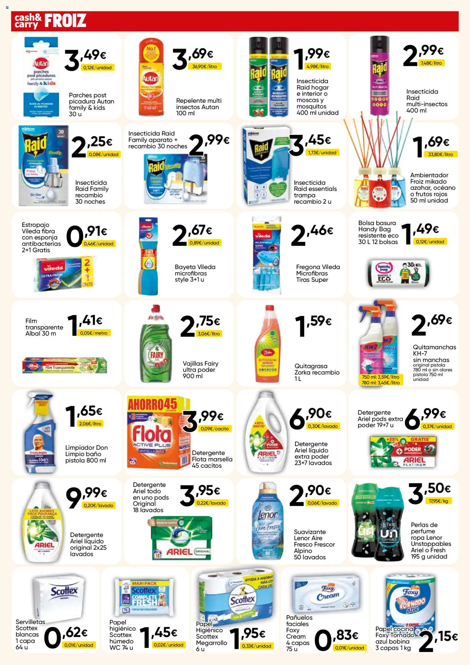 Froiz - Folleto Cash │ válido desde el 03.06.2026 | Página: 14 | Productos: Esponja, Perfume, Ropa, Baño