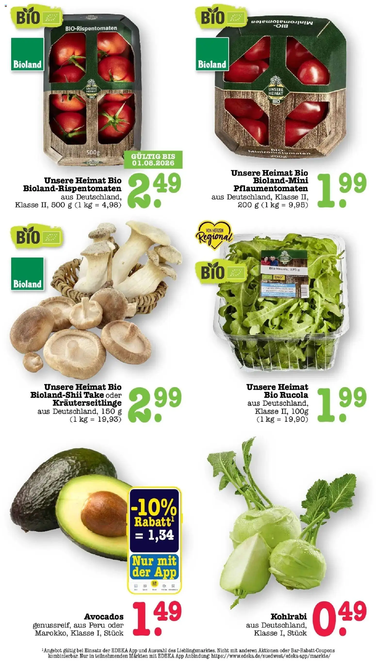 Edeka prospekt Bühlertal – gültig ab 13.07.2026 | Seite: 25 | Produkte: Rucola, Kohlrabi