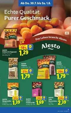 Lidl - Flugblatt ab 30.07.2026 gültig | Seite: 9 | Produkte: Salz, Mango, Папионка
