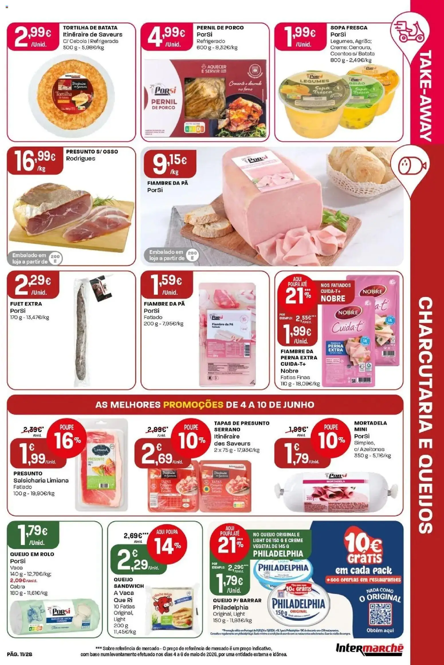 Intermarché - Isto é que são preços BAIXOS │ válido de 04.06.2026 | Página: 11 | Produtos: Batata, Forno, Presunto, Pá