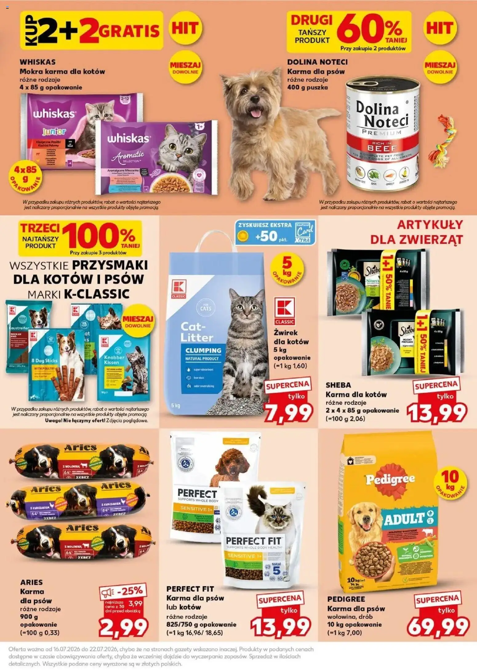 Kaufland gazetka - Mocny start od 20.07.2026 | Strona: 21 | Produkty: Gazety, Sheba, Karma dla kotów, Perfect Fit
