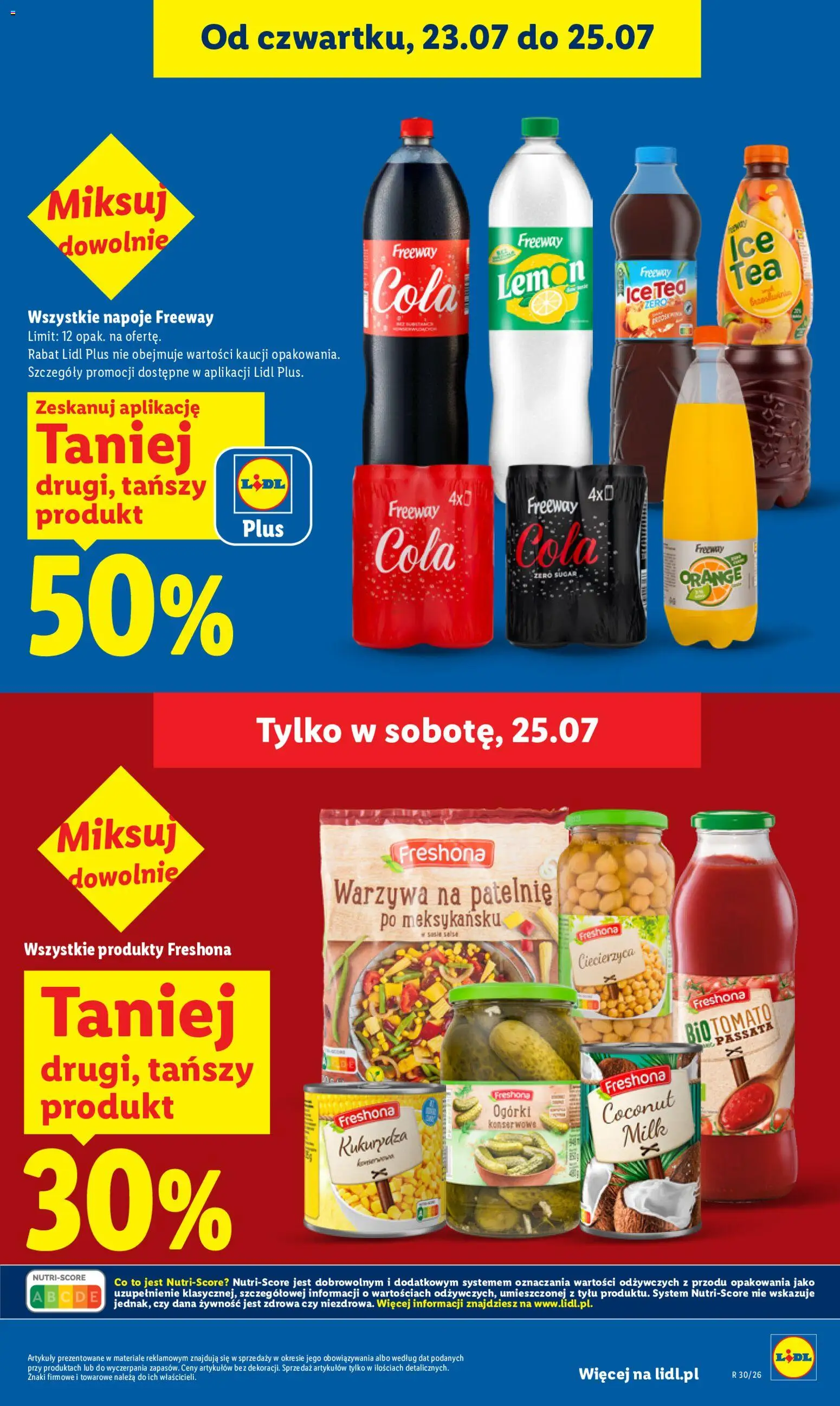 Lidl Polsko leták od 23.07.2026 | Strana: 23 | Produkty: Passata, Ice tea, Freeway Cola, Cola