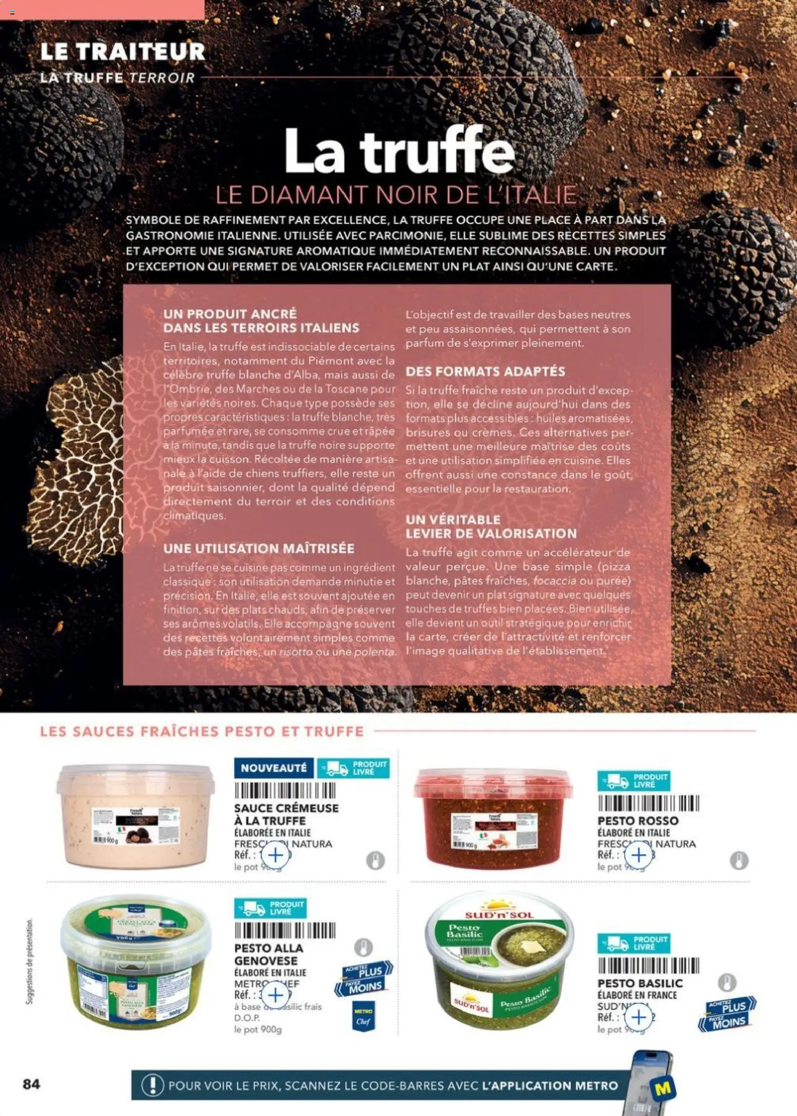 {H1} | Page: 84 | Produits: Mais, Pesto, Pizza, Pâtes