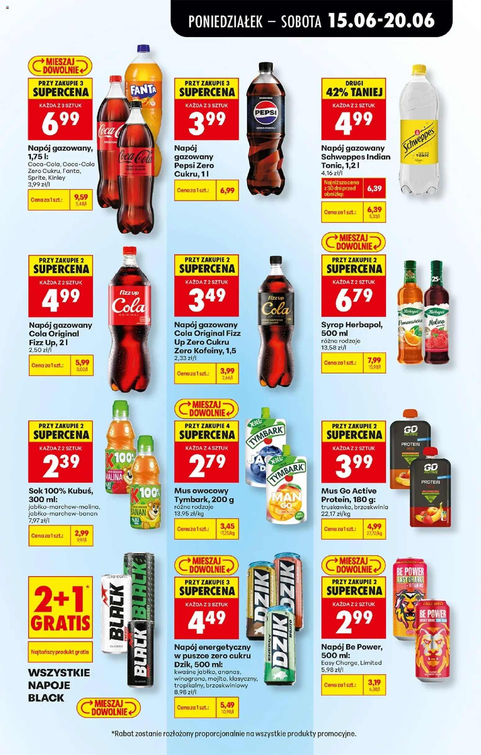 Biedronka Polsko leták od 15.06.2026 | Strana: 69 | Produkty: Pepsi, Pepsi Zero, Tonic, Cola