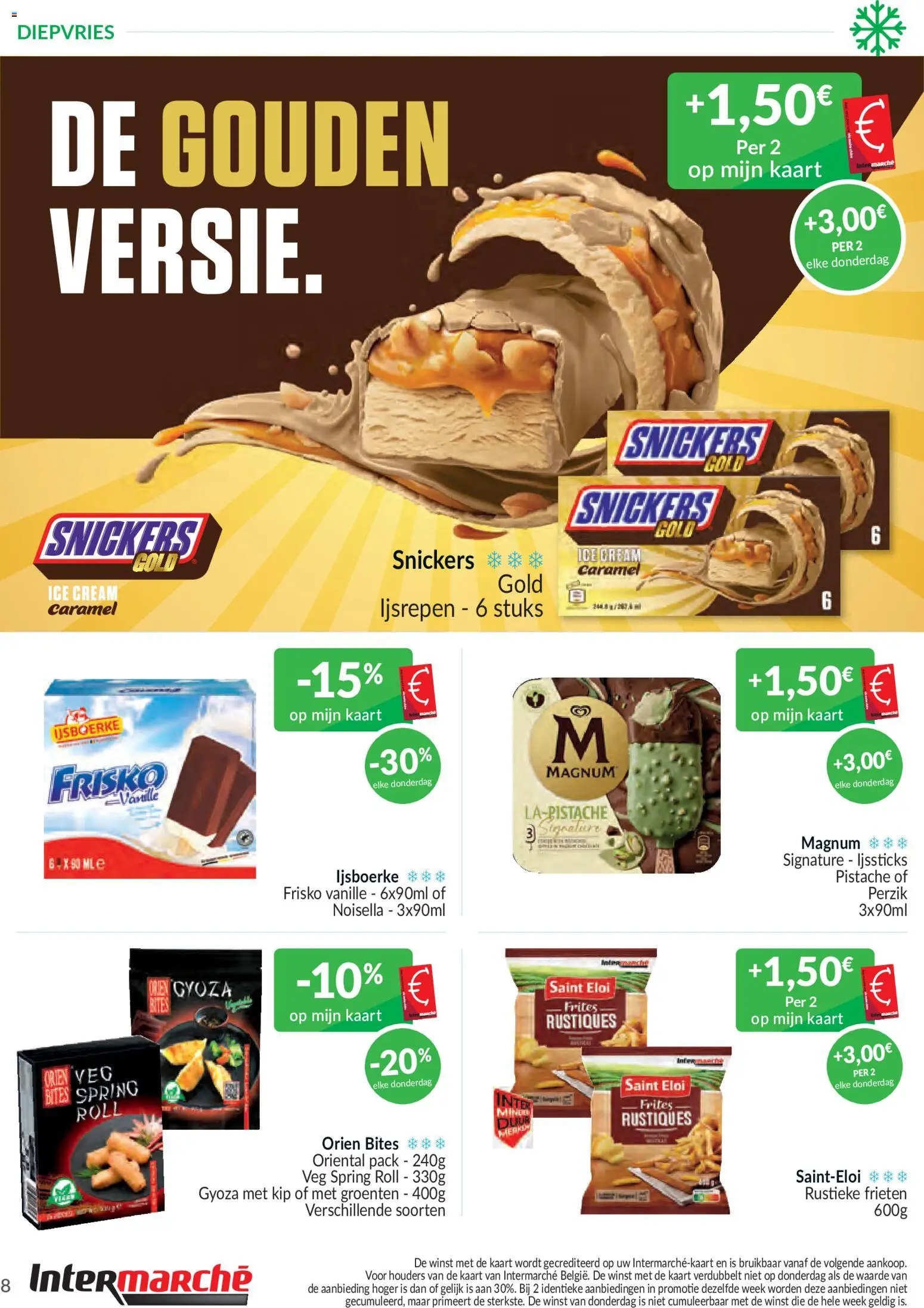 {H1} | Pagina: 8 | Producten: Snickers, Kip, Groenten, Kaart