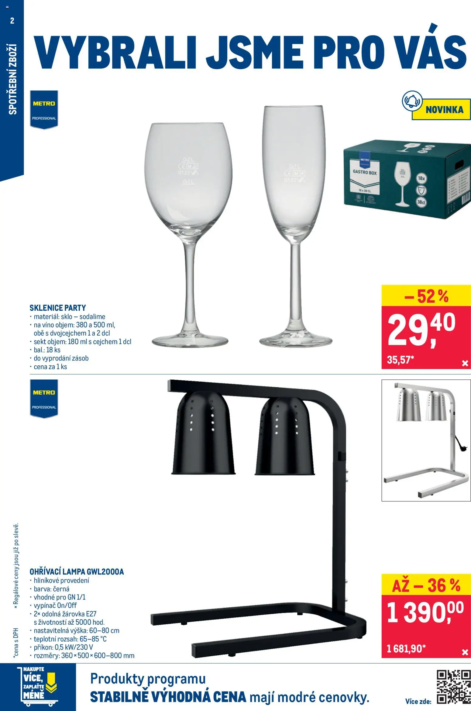 Makro leták  - Nepotravinové zboží od 21.10.2026 | Strana: 2 | Produkty: Box, Sekt, Lampa, Sklenice