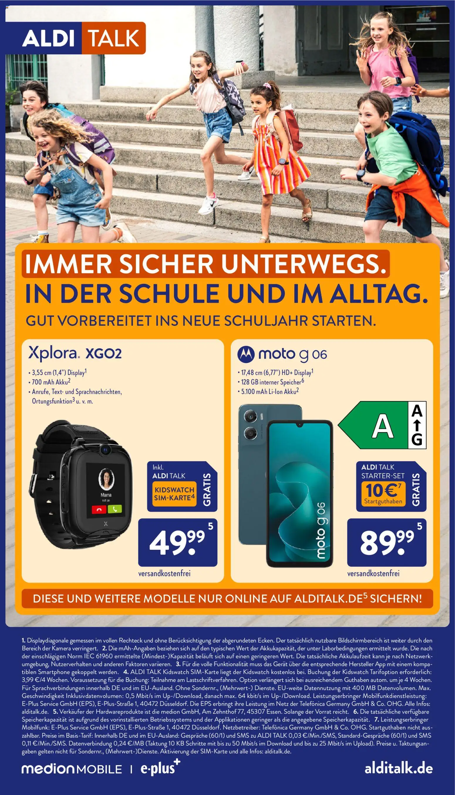 Aldi Prospekt – gültig ab 27.07.2026 | Seite: 44 | Produkte: Kamera, Smartwatch, Smartphone