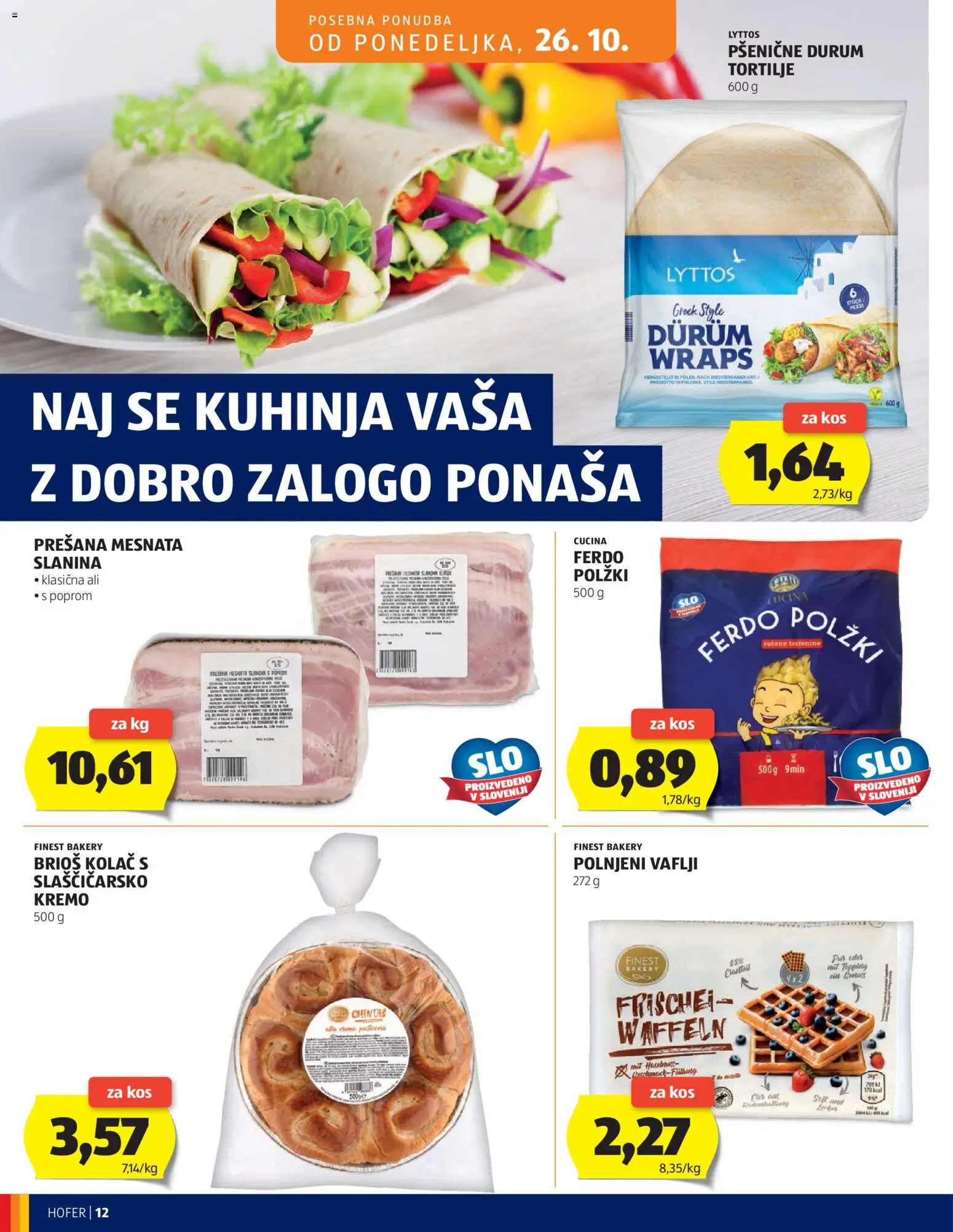 Novi Hofer katalog ponudbe – veljaven od 21.10.2026 | Stran: 12