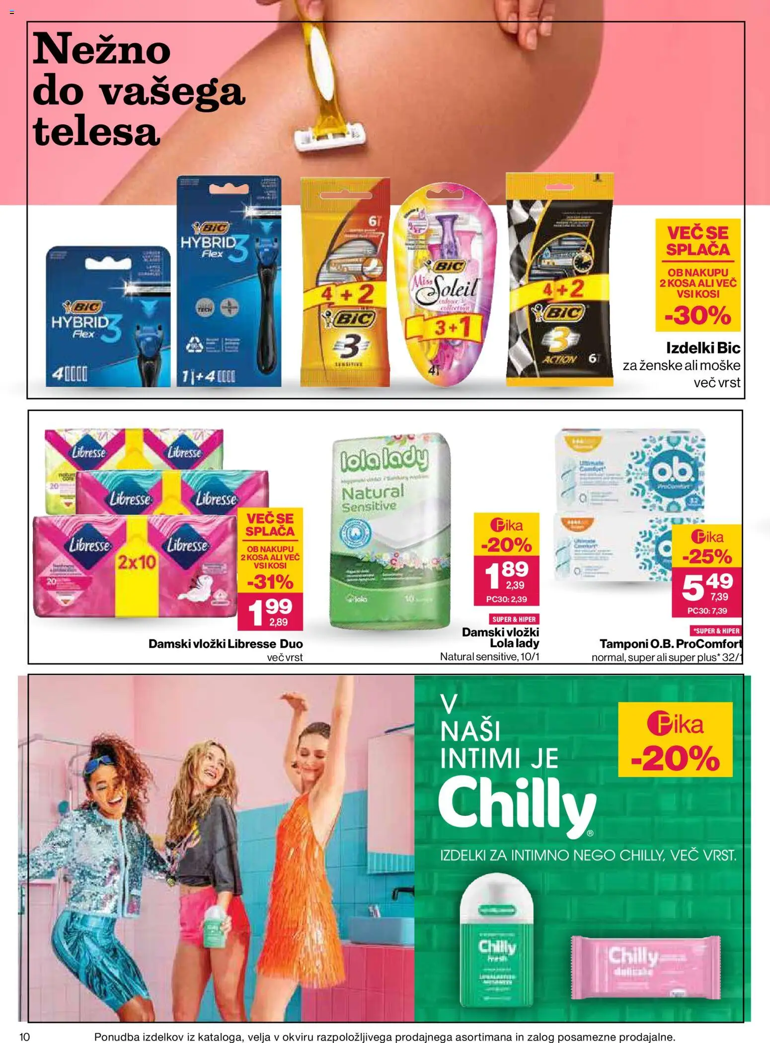 Novi Mercator katalog ponudbe – veljaven od 26.08.2026 | Stran: 10 | Izdelki: Vložki, Tamponi