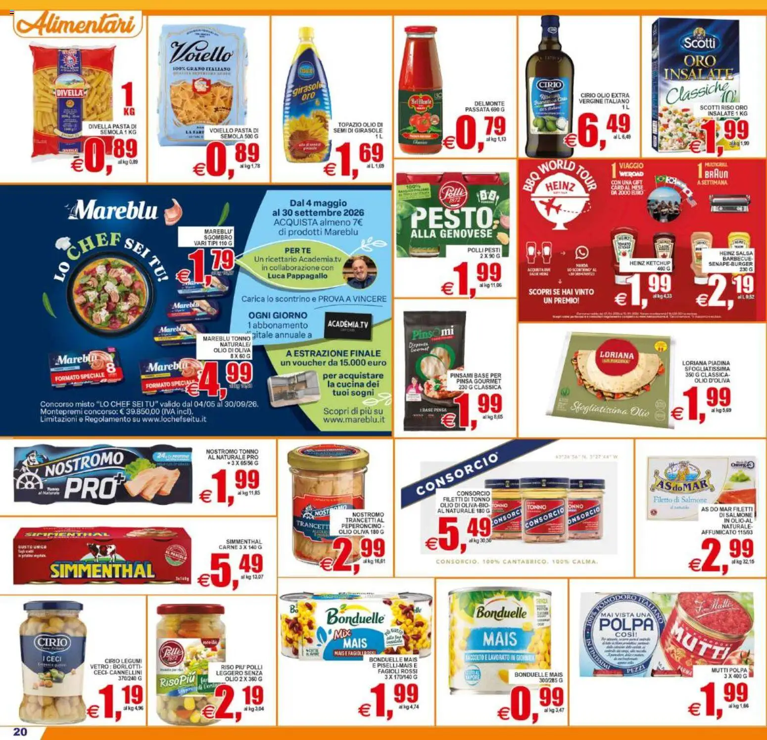 Volantino Pewex del 12/08/2026 | Pagina: 20 | Prodotti: Ceci, Salsa, Barbecue, Olio