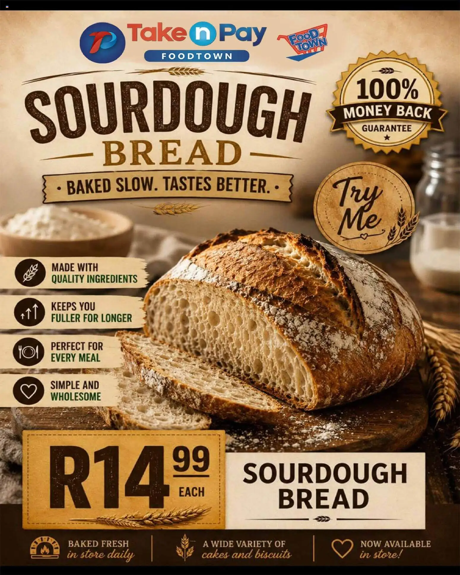 New Take n Pay catalogue – valid from 11/08/2026 | Page: 2 | Products: Ingredients, Bread, Biscuits