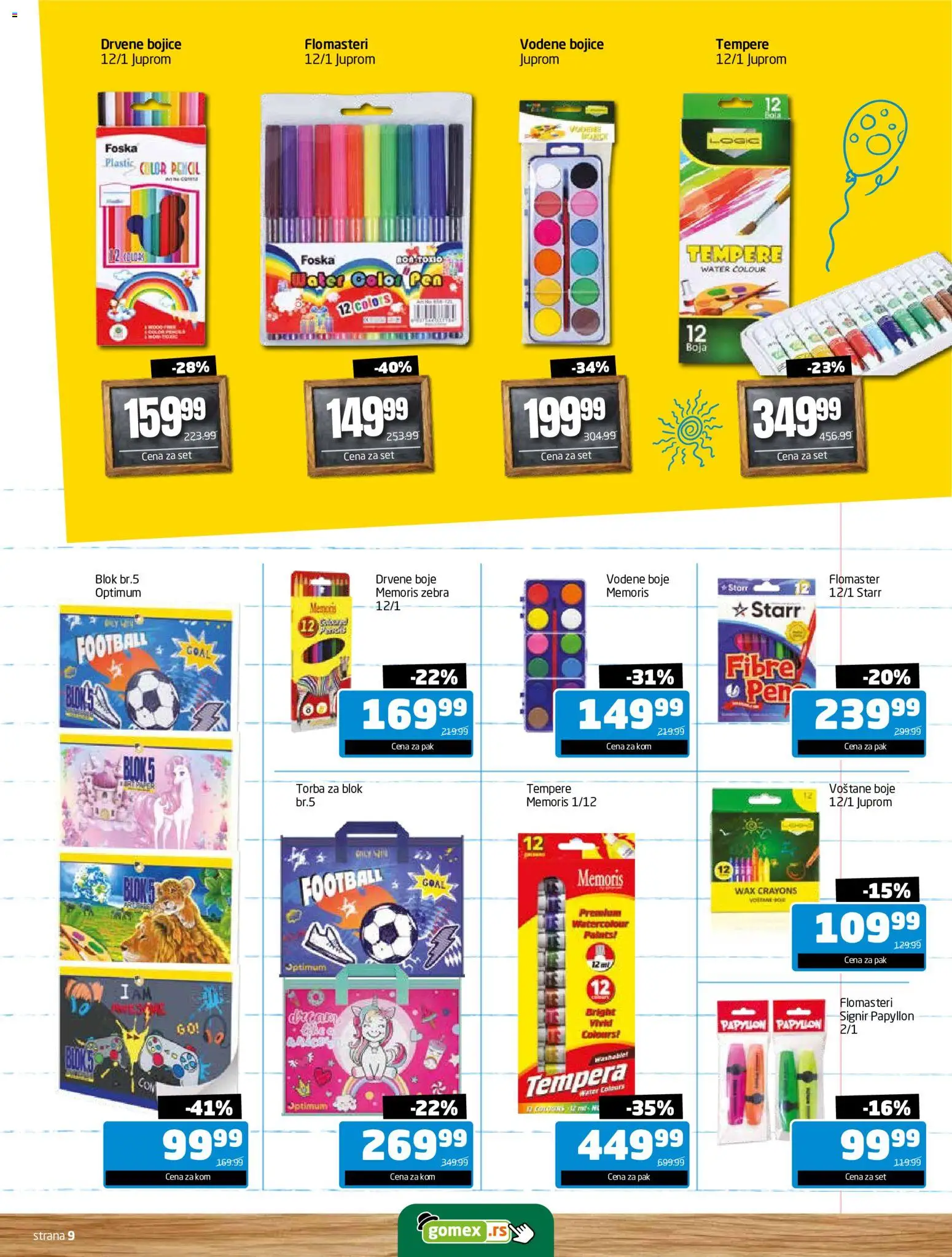 Gomex katalog - važi od 10.08.2026 | Strana: 9 | Proizvode: Torba