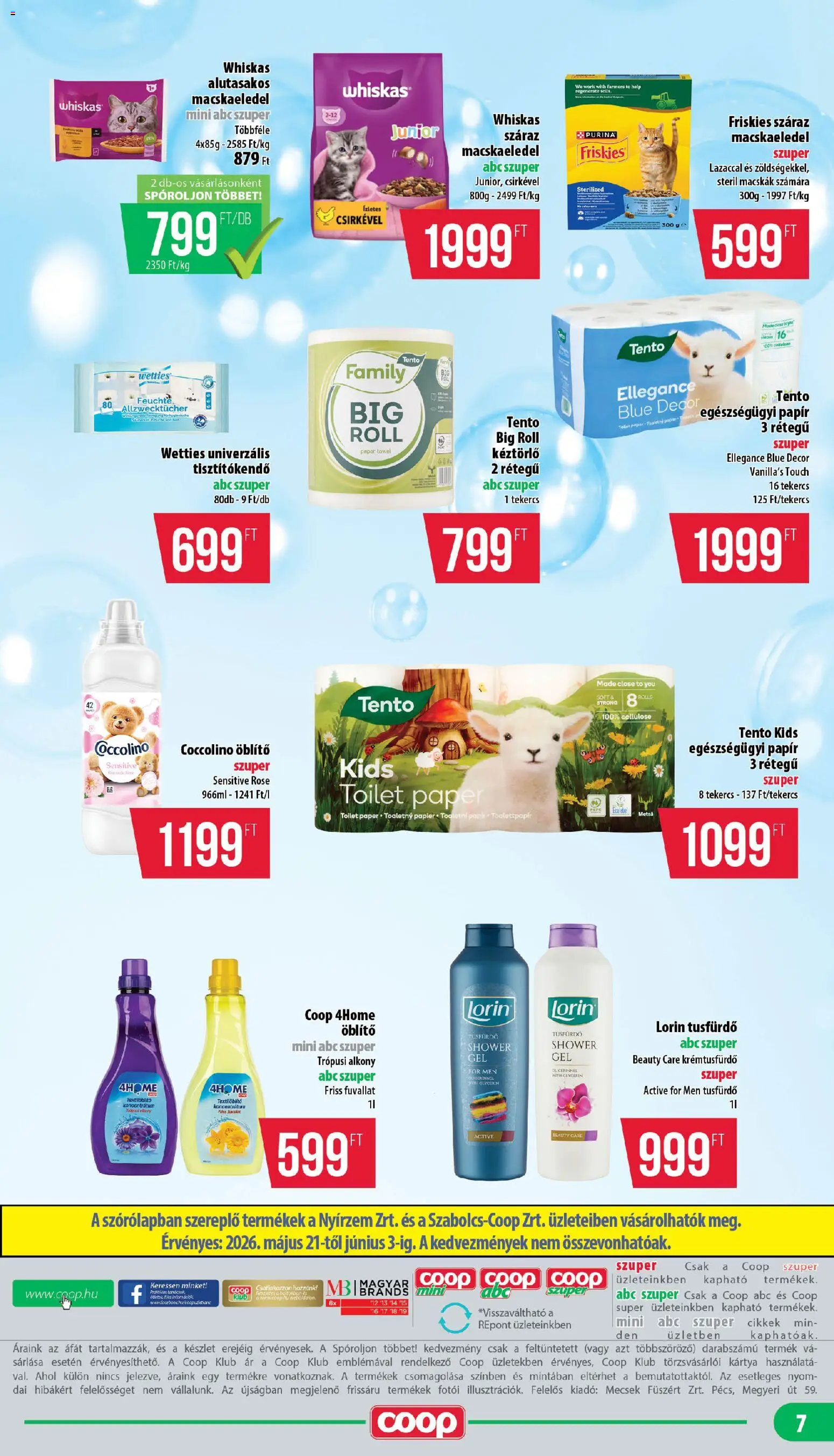 COOP akciós ujság - amely érvényes a következő dátumtól: 21.05.2026 | Oldal: 7