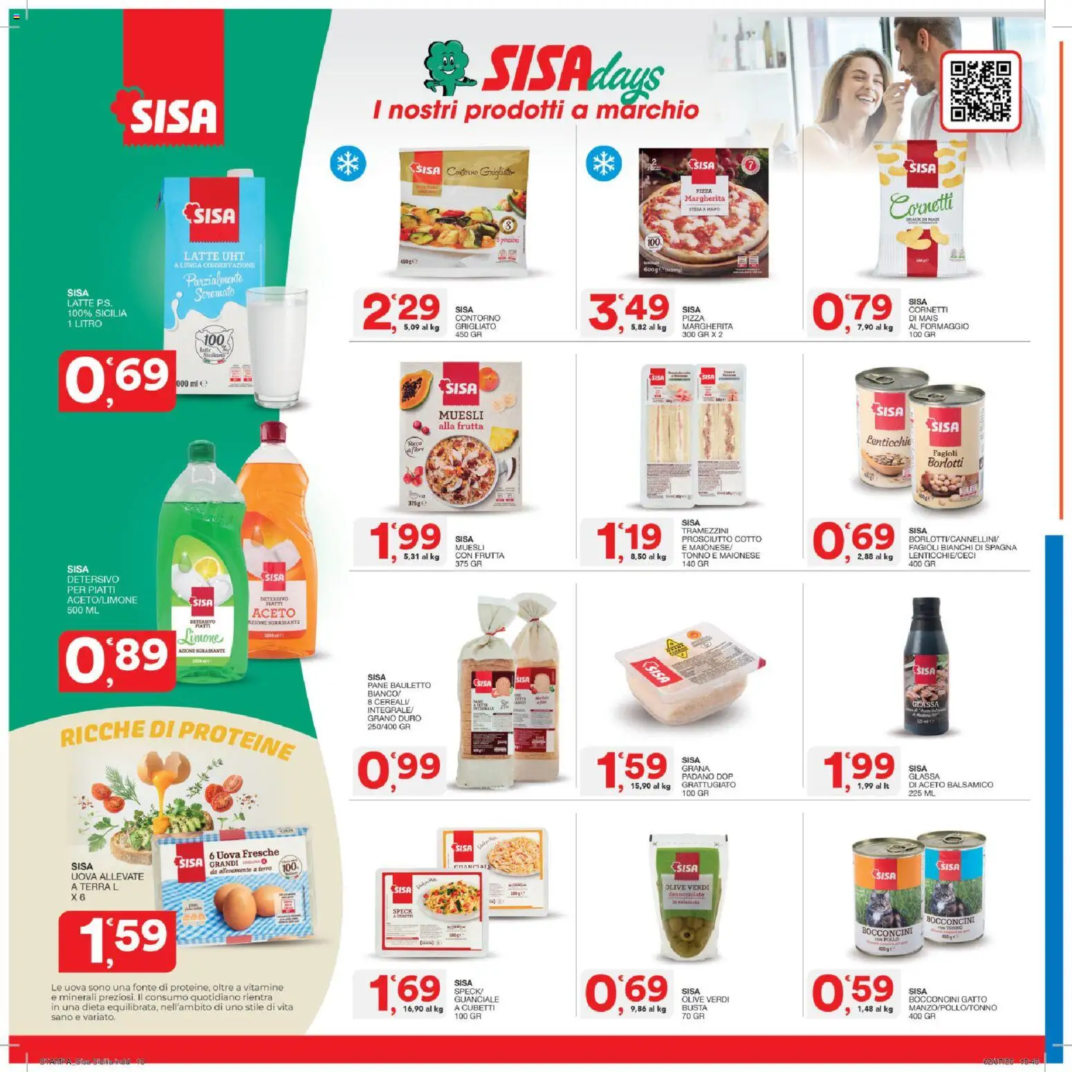 Volantino SISA del 16/07/2026 | Pagina: 18 | Prodotti: Speck, Prosciutto Cotto, Fagioli, Mais