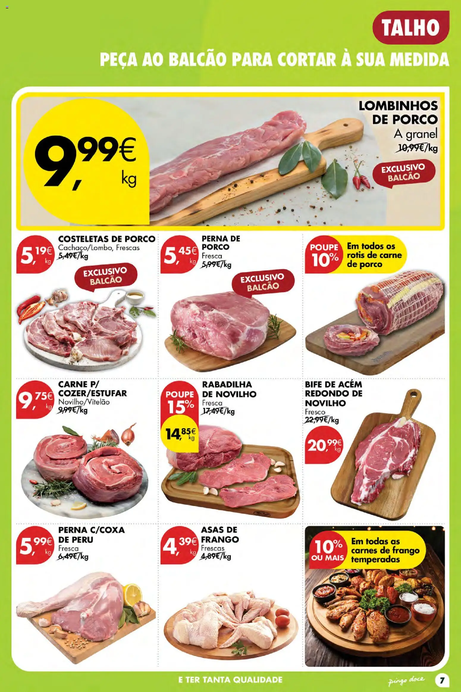 Pingo Doce folheto Poupe Esta Semana Açores │ válido de 15/10/2026 | Página: 7 | Produtos: Frango, Peru, Carne, Bife