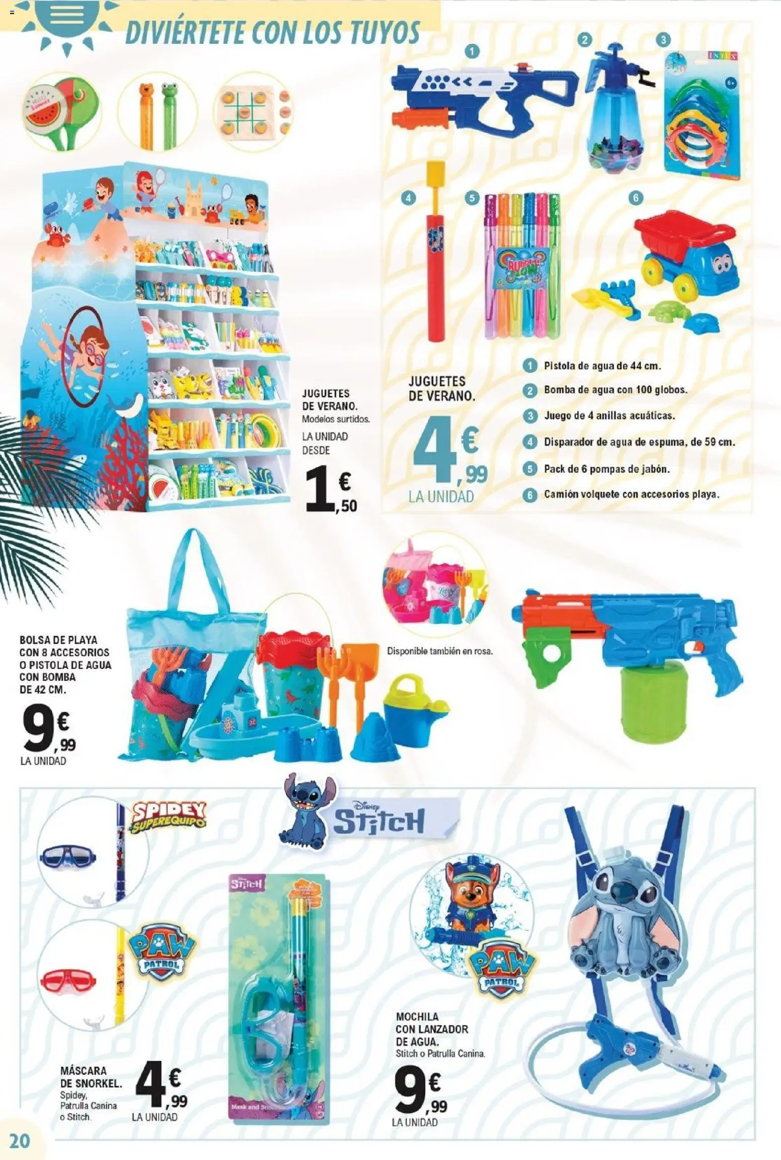 E.Leclerc folleto │ válido desde el 01.06.2026 | Página: 20 | Productos: Máscara, Mochila, Juguetes, Bolsa