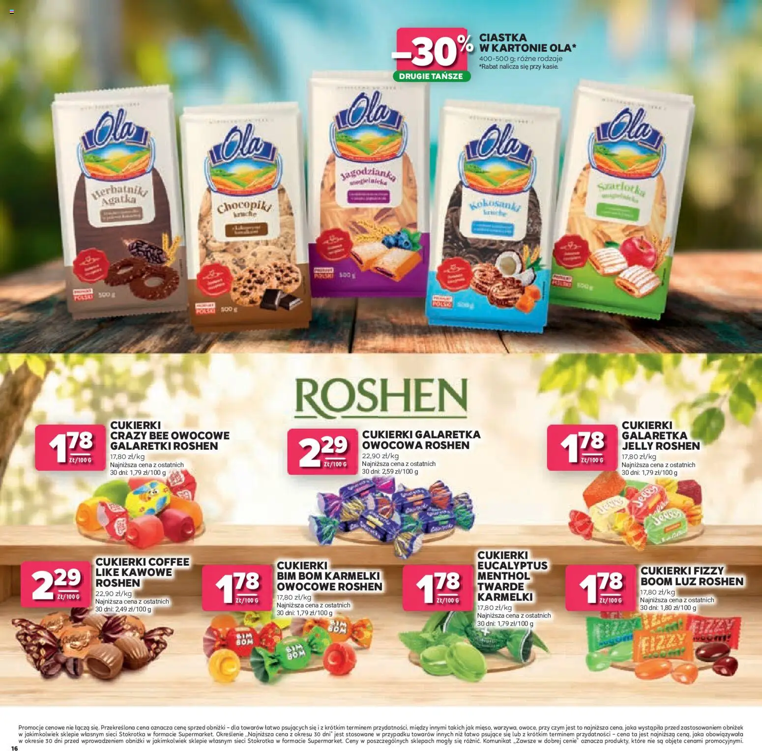 Stokrotka gazetka - Łap Okazje od 02.07.2026 | Strona: 16 | Produkty: Galaretka, Stokrotka, Cukierki galaretki, Cukierki