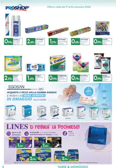 Anteprima del volantino Proshop volantino valido a partire dal 17/09/2026 | Pagina: 4 | Prodotti: Spugna, Crema, Carta igienica, Alluminio