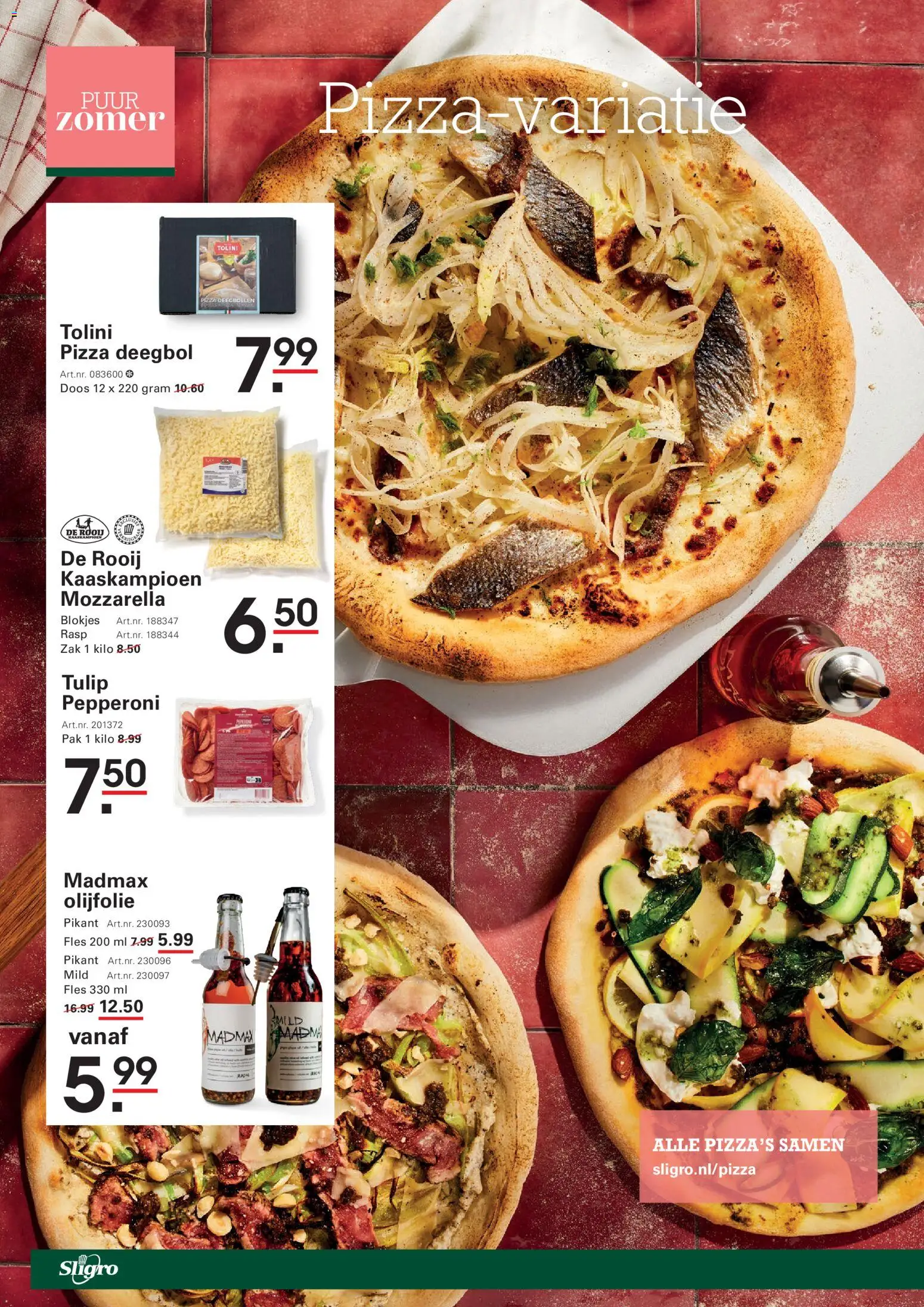 {H1} | Pagina: 38 | Producten: Pizza, Olijfolie, Zak, Mozzarella