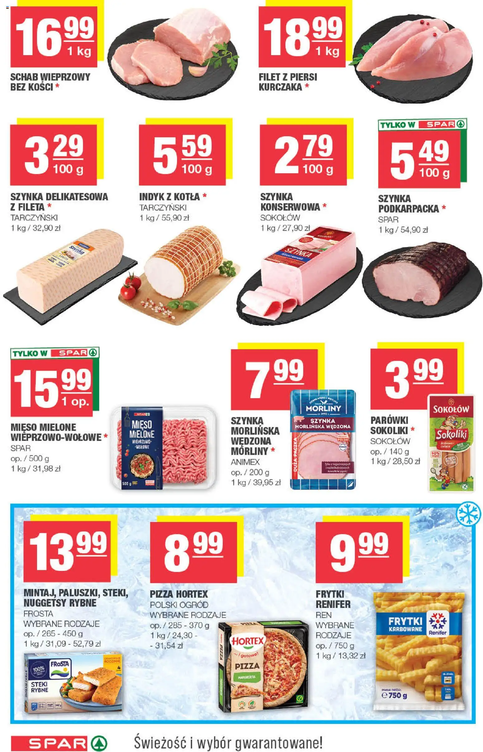 Spar gazetka od 23.09.2026 | Strona: 4 | Produkty: Schab, Schab wieprzowy, Parówki, Szynka