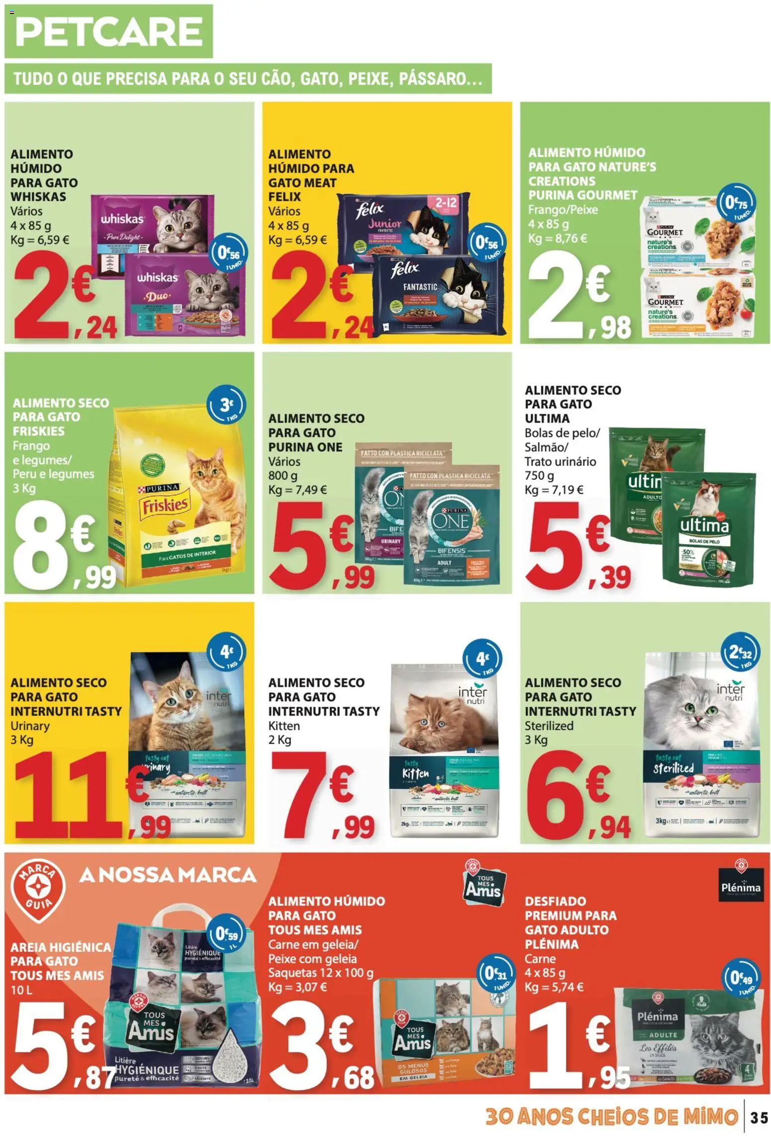 E.Leclerc folheto │ válido de 17/09/2026 | Página: 35 | Produtos: Purina one, Areia, Peru, Legumes