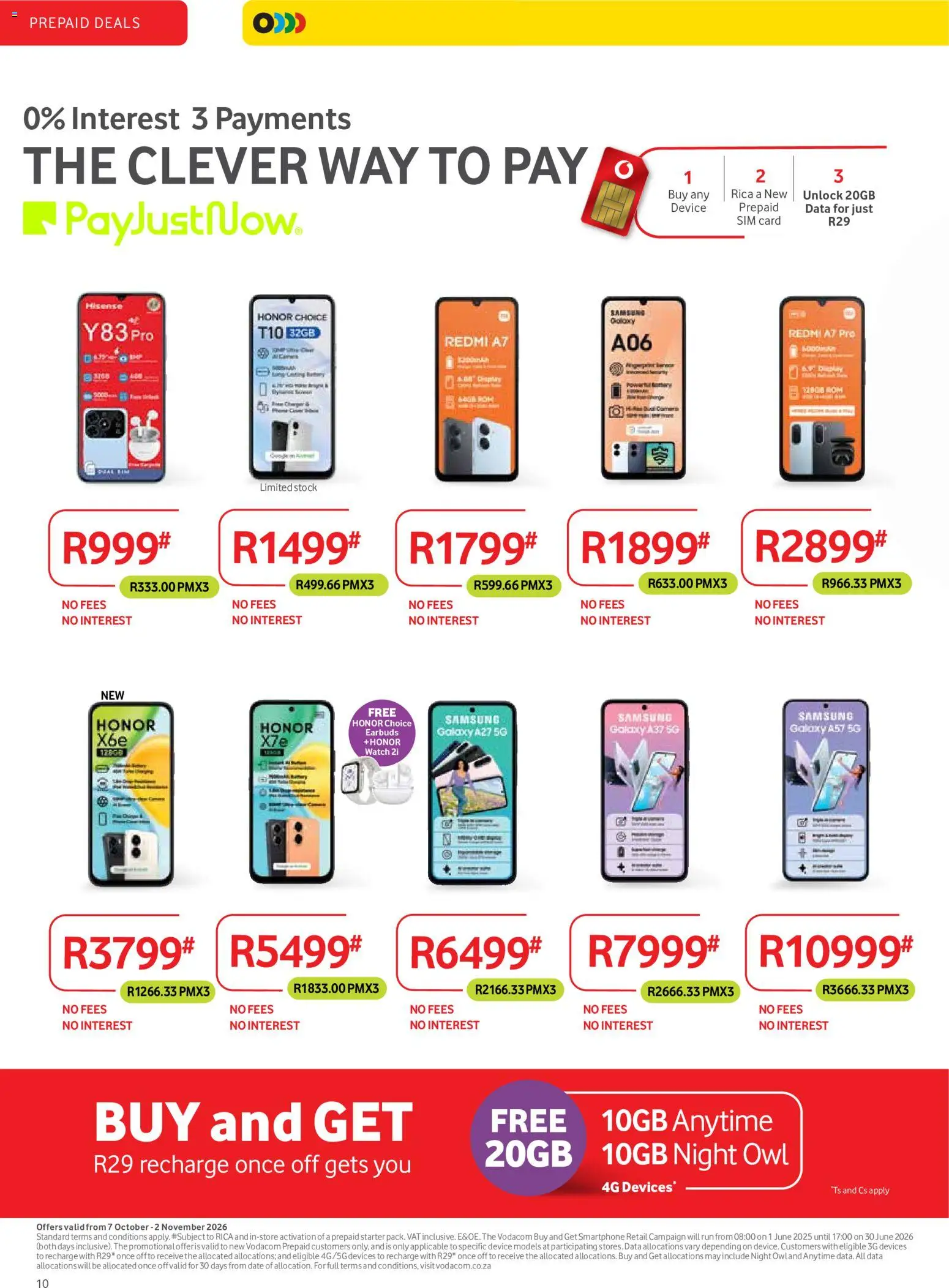 New Makro catalogue – valid from 07/10/2026 | Page: 10 | Products: Data, Sim, Smartphone, Stock