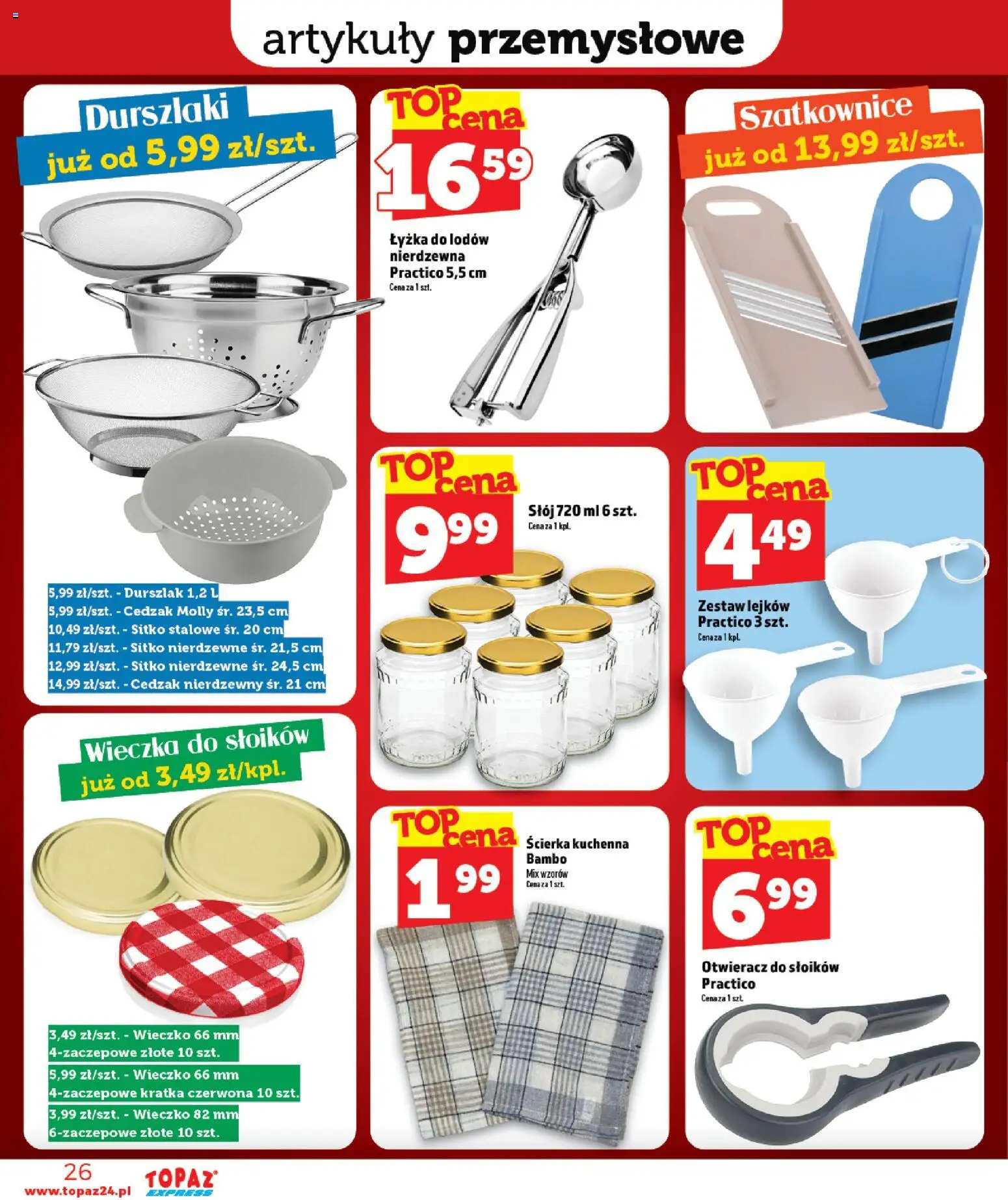 Topaz gazetka - Express od 20.08.2026 | Strona: 26 | Produkty: Artykuły przemysłowe
