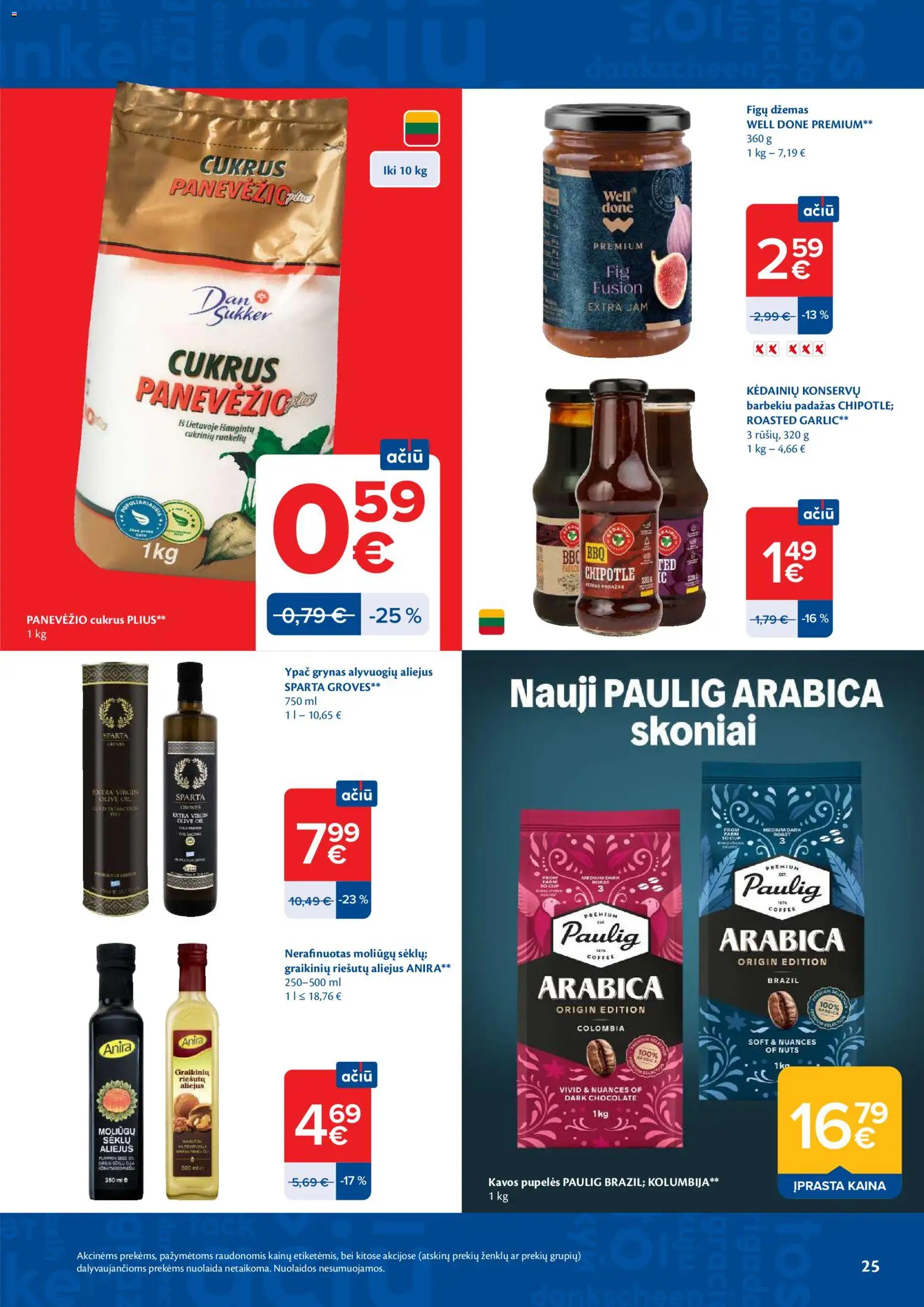 MAXIMA akcijos nuo 2026.08.11 | Puslapis: 25 | Prekių: Kavos pupelės, Aliejus, Cukrus, Padažas