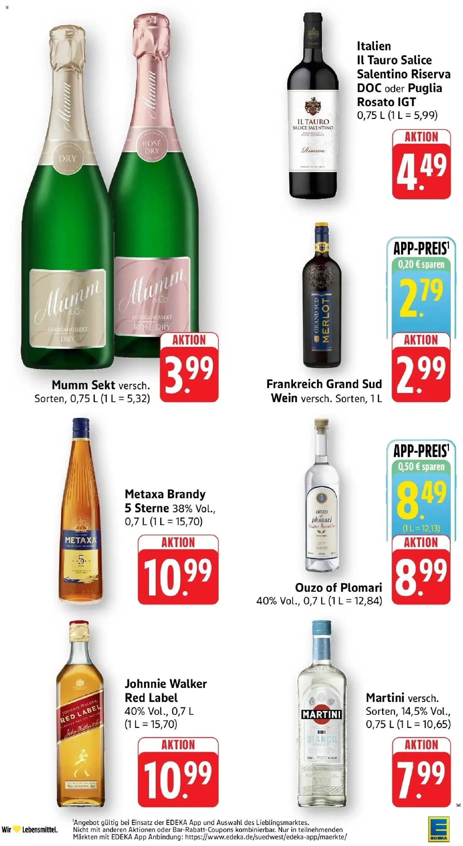 Edeka Prospekt Kehl (ab 07.09.2026) » Angebote Online | Seite: 31 | Produkte: Whisky, Merlot, Metaxa, Grand sud
