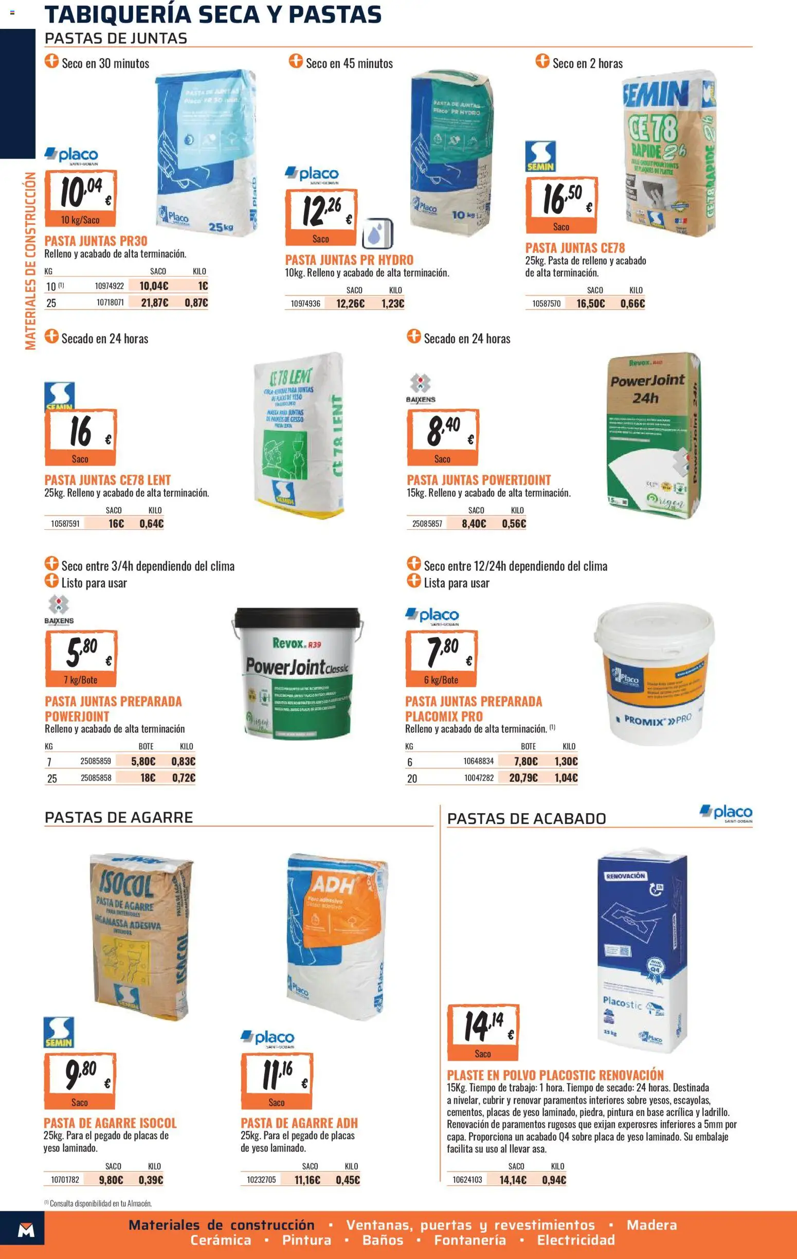 Obramat - Reformas Otono Imprenta Almacenes 35 Los Barrios 2026 │ válido desde el 09/10/2026 | Página: 4 | Productos: Polvo, Pasta, Puertas