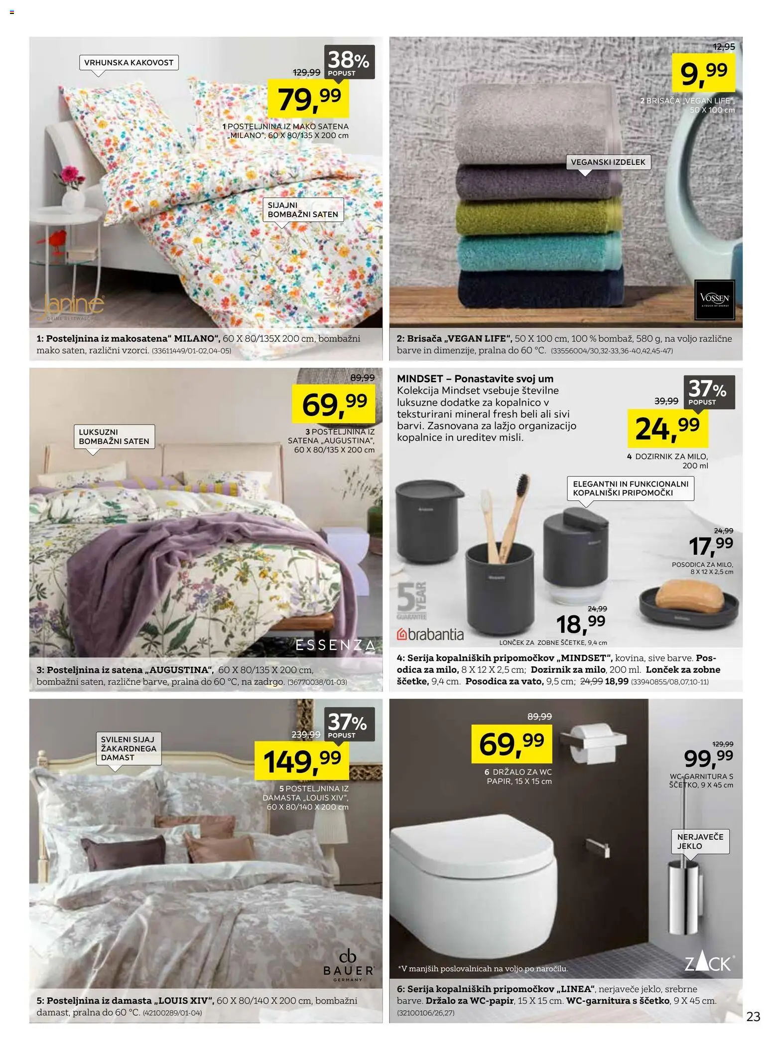 Novi XXXL Lesnina katalog ponudbe – veljaven od 01.06.2026 | Stran: 23 | Izdelki: Brisača, Posteljnina