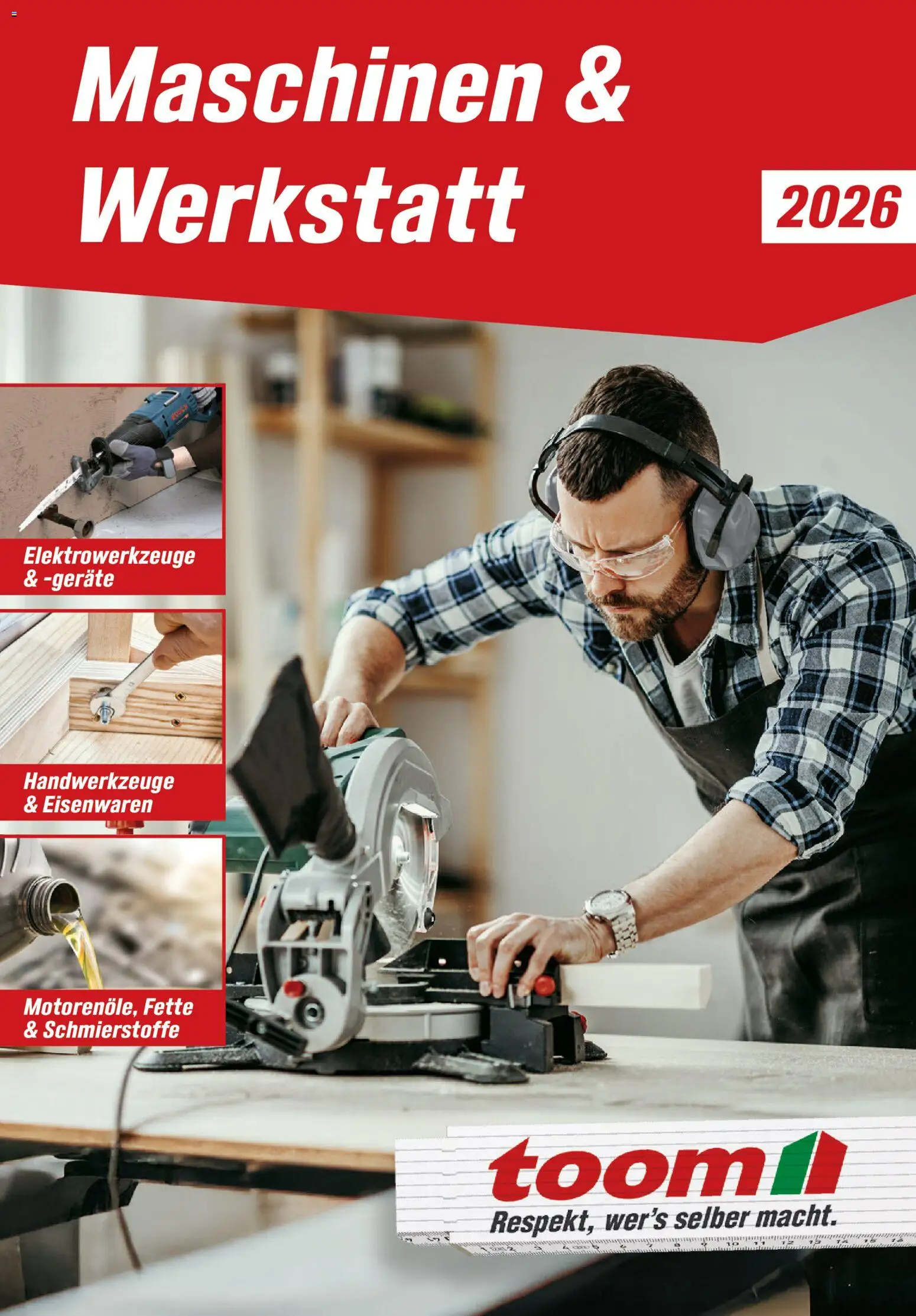 Toom Baumarkt Maschinen & Werkstatt 2026 (ab 01.01.2026) zum Blättern catalogue cover