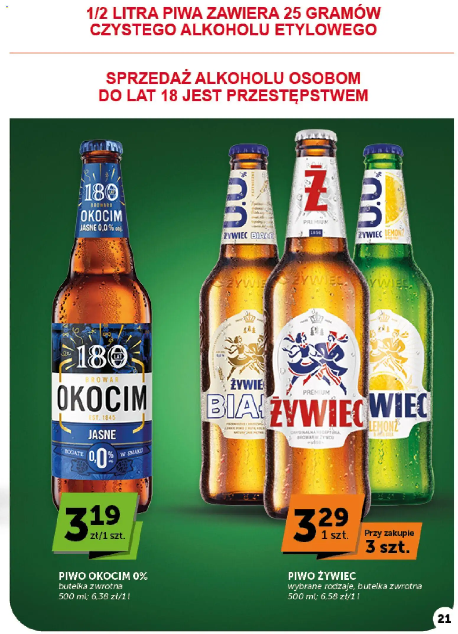 Euro Sklep gazetka - Minimarket od 01.10.2026 | Strona: 21 | Produkty: Piwo