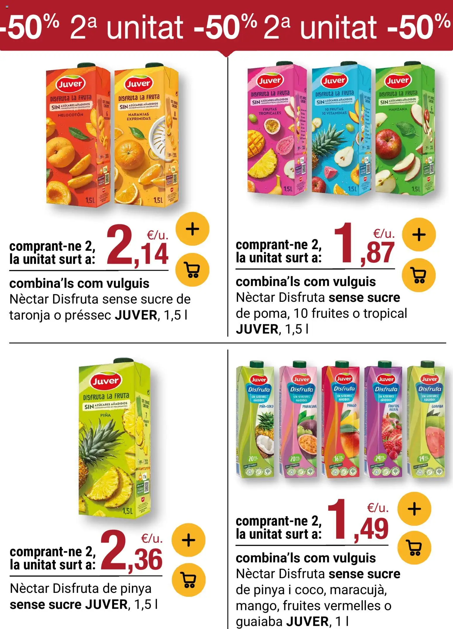 Bonpreu folleto │ válido desde el 15/09/2026 | Página: 40 | Productos: Fruta, Naranjas, Mango, Néctar