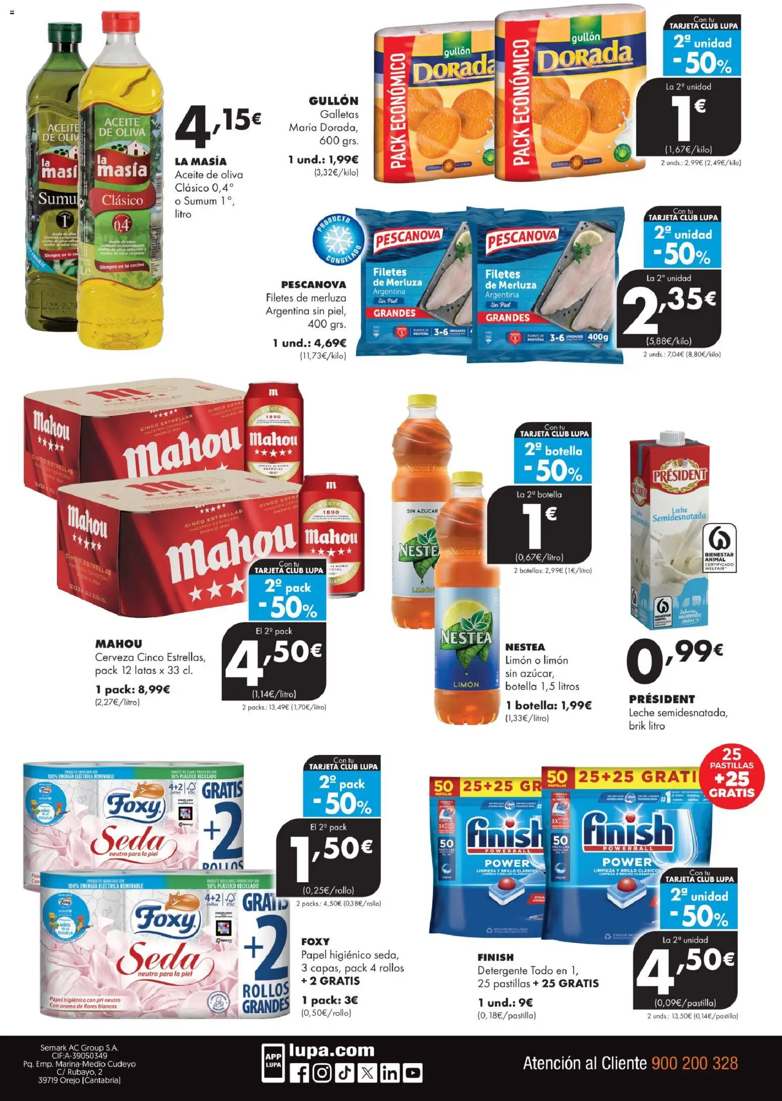 Lupa Supermercados folleto │ válido desde el 16.04.2026 | Página: 4 | Productos: Aceite, Cerveza, Galletas, Aceite de oliva