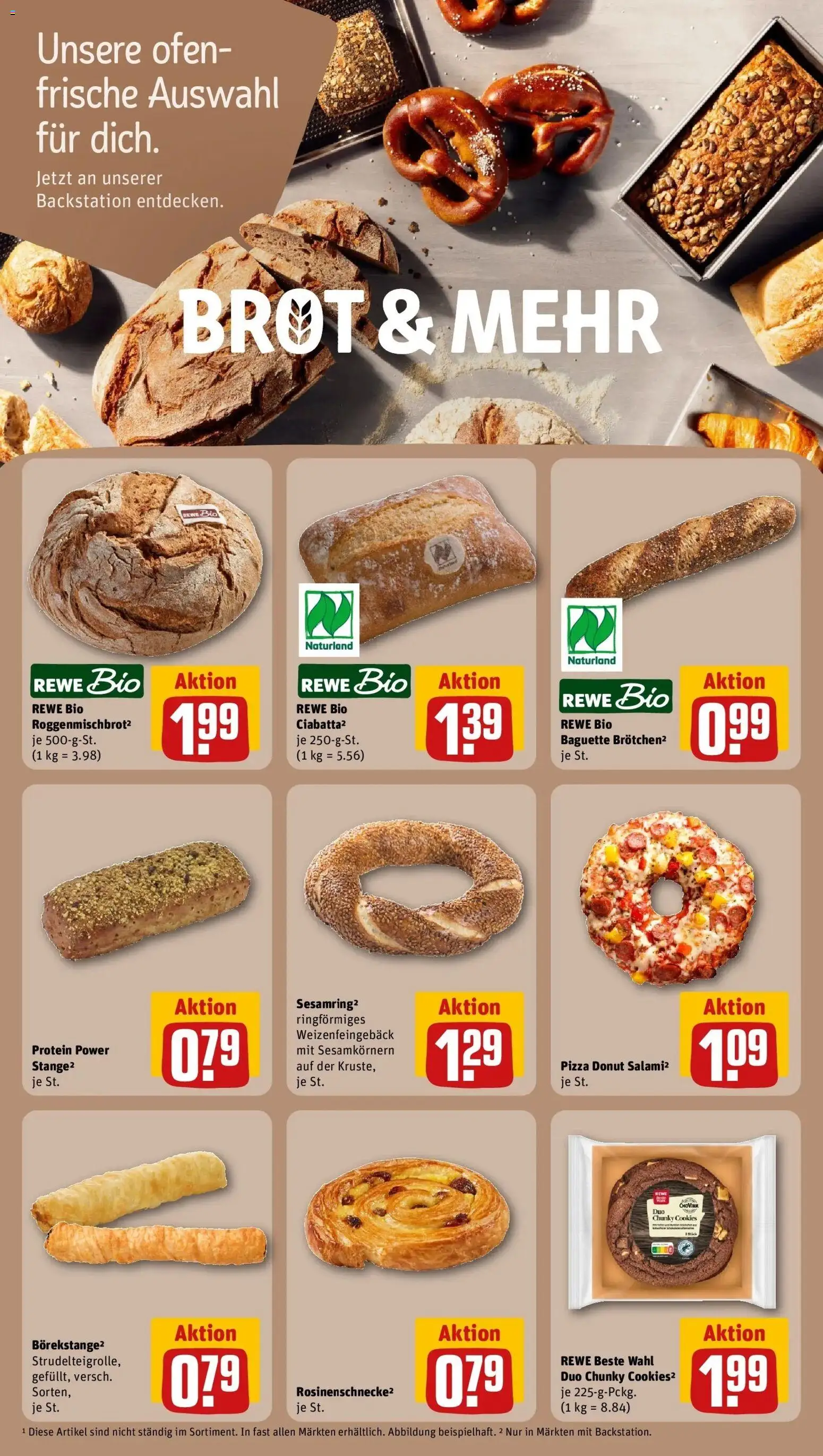 REWE Prospekt ab 14.09.2026 zum Blättern » Angebote | Seite: 10 | Produkte: Ofen, Baguette, Brot, Pizza
