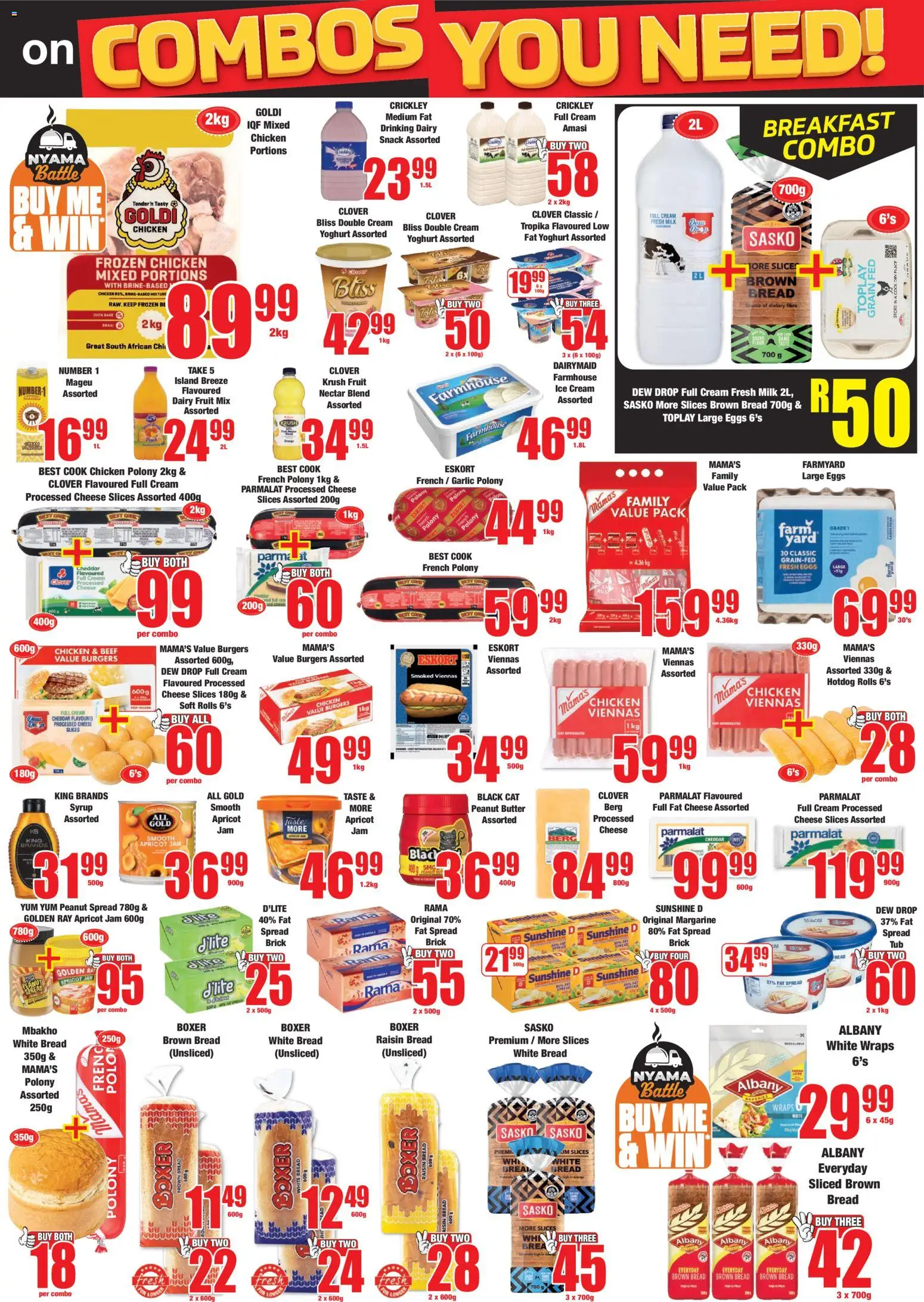 New Boxer catalogue – valid from 11.05.2026 | Page: 3 | Products: Milk, Eggs, Peanut butter, Fruit